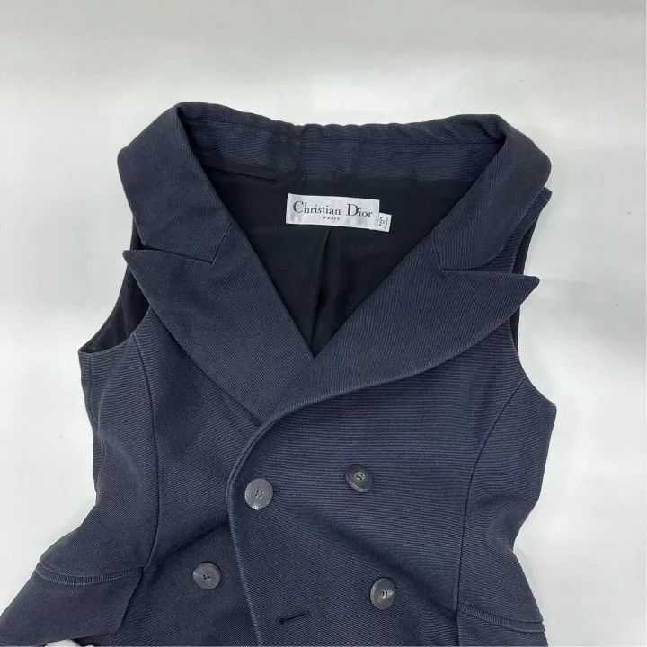 Dior Dior Stylish Sleeveless Coat 0079-2507 Size XS / US 0-2 / IT 36-38 - 6 Thumbnail