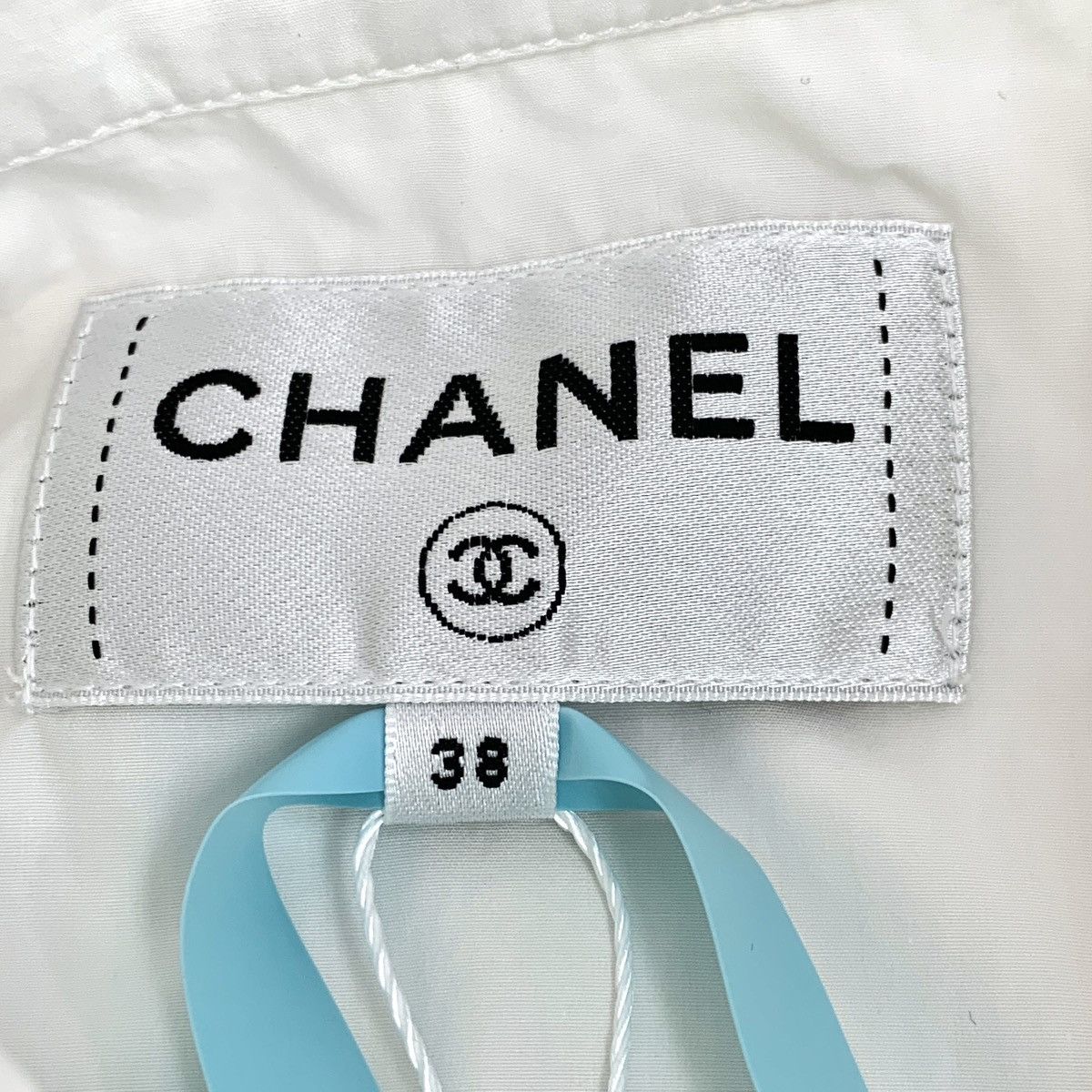 Chanel Chanel White Pleated Design Cotton Lapel Sleeveless Shirt Size S / US 4 / IT 40 - 5 Thumbnail