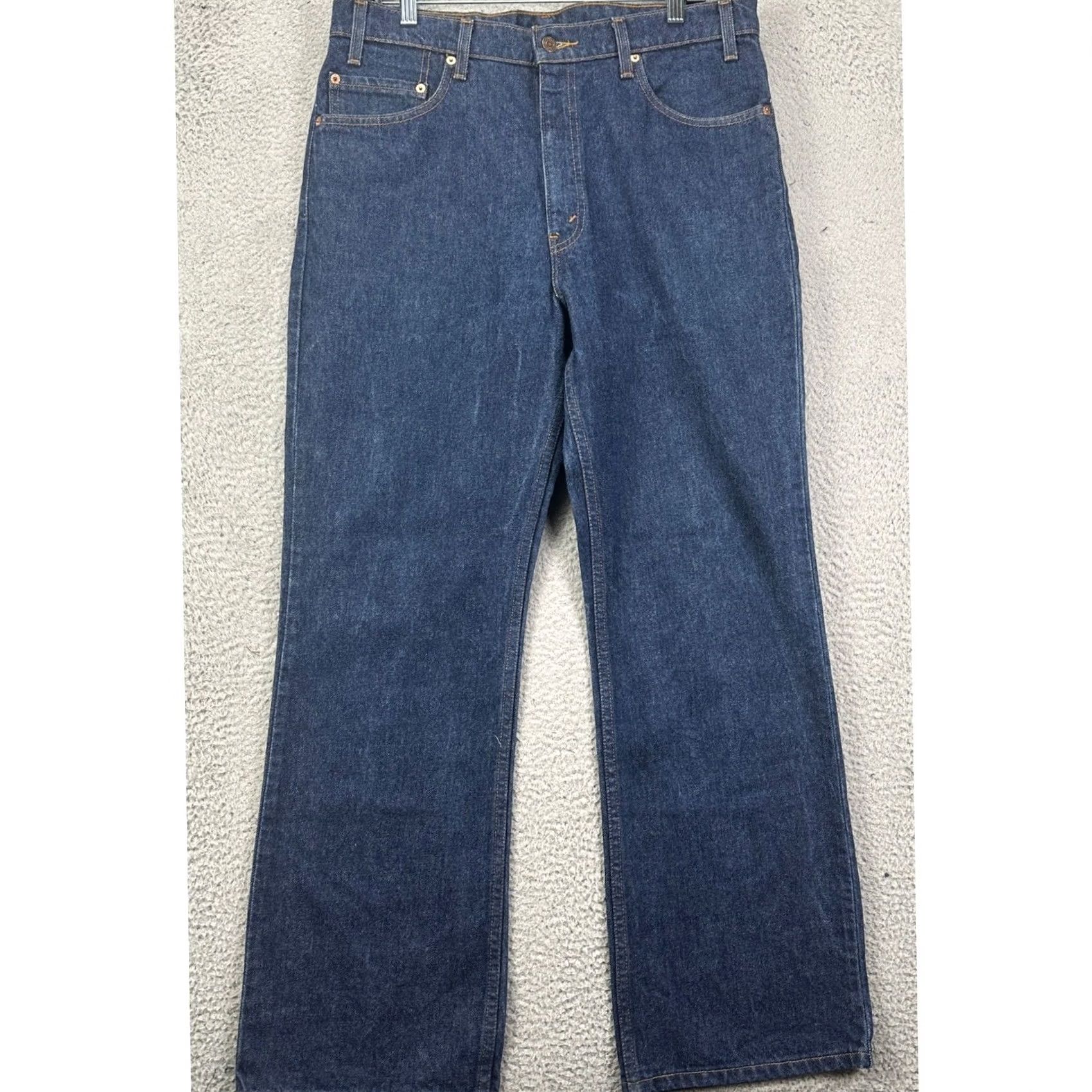 Levi's VINTAGE Levi's 517 Jeans Boot Cut 36 Mens Dark Blue Denim 5-Pocket Classic Fit EUC Size US 36 / EU 52 - 2 Thumbnail