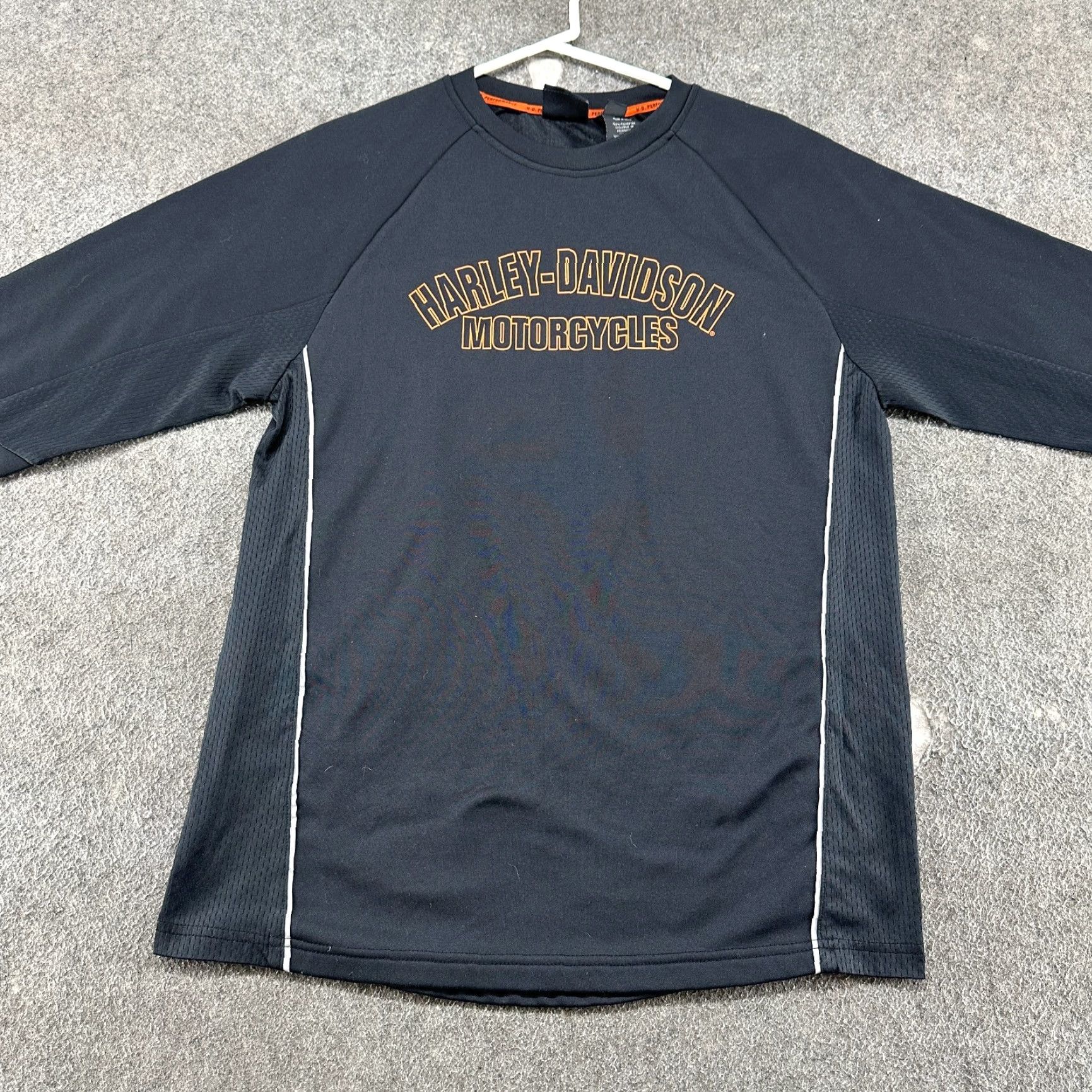 Harley Davidson Harley-Davidson Jersey Mens M Black Crew Neck Long Sleeve Spellout Motorcycle Shirt Mens Regular Black Jersey Crewneck Long Sleeve Size US M / EU 48-50 / 2 - 3 Thumbnail