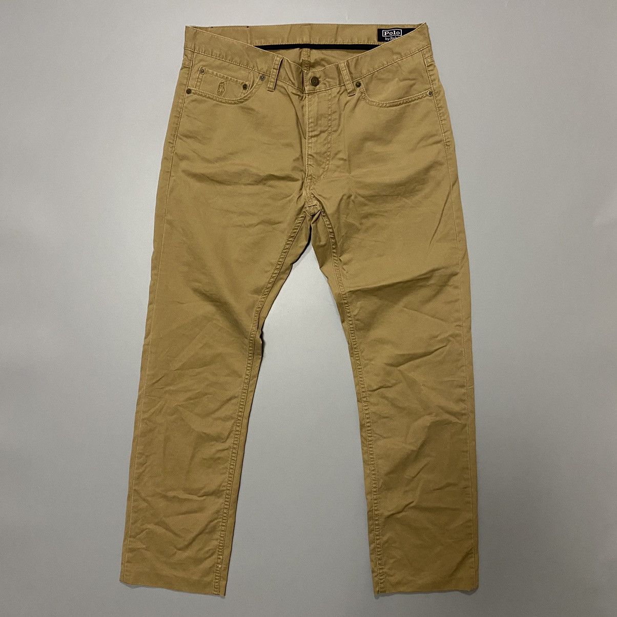 Polo Ralph Lauren Polo Ralph Lauren Basic Beige Mens Cotton Pants 34/34 Size US 34 / EU 50 - 1 Thumbnail