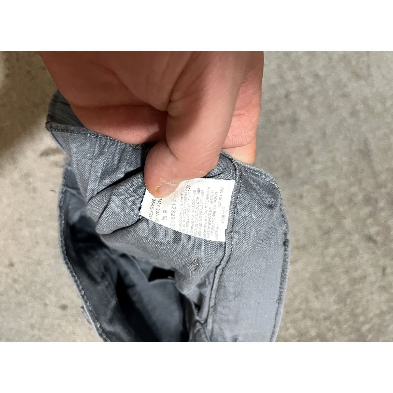 Lee Lee Womens Mid Rise Denim Jean Shorts Bermuda 6 Gray Stretch Regular Pocket 5-Pocket Design Adult Womens Shorts Size 6 Size 28" / US 6 / IT 42 - 4 Thumbnail