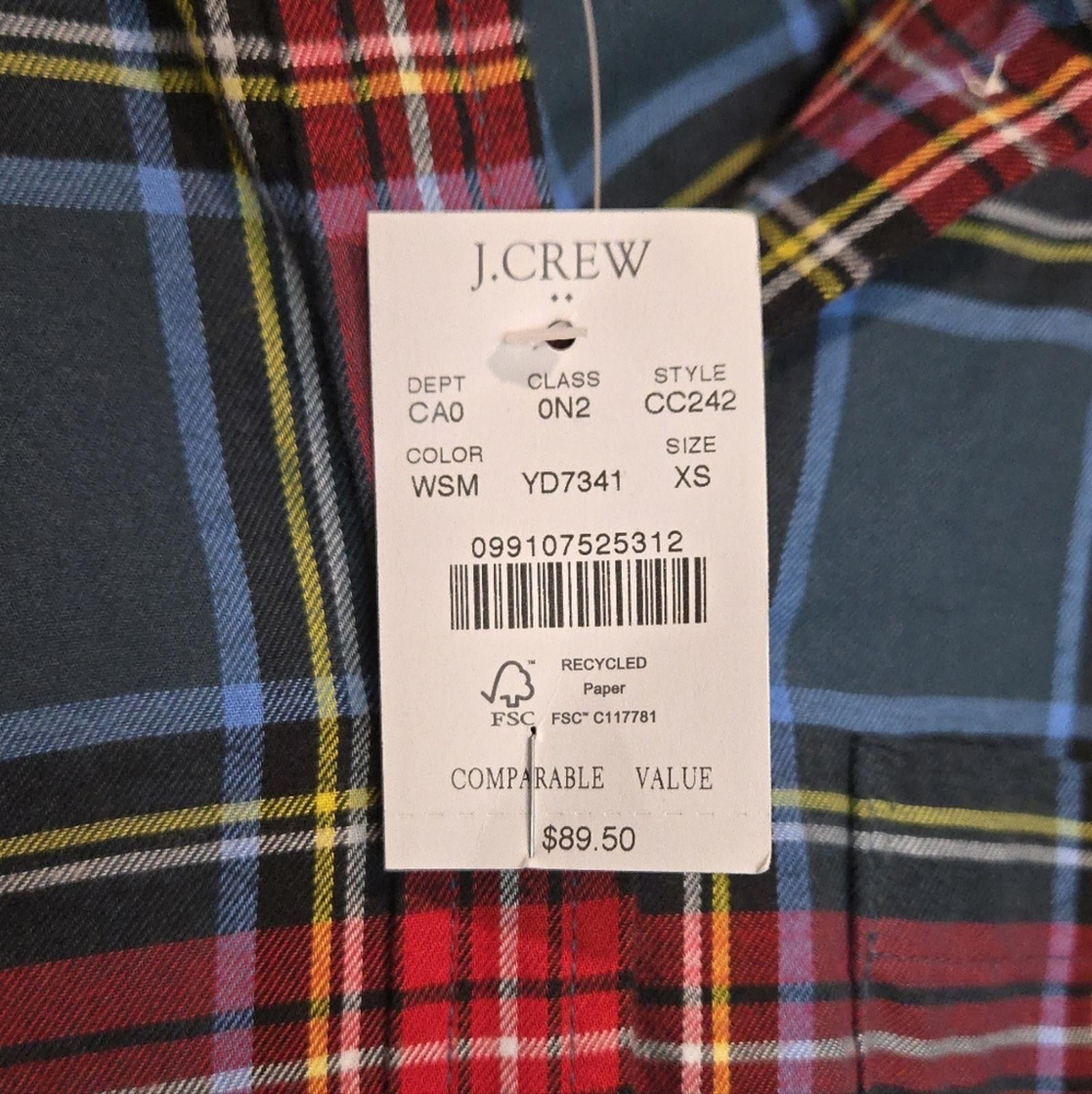 J.Crew J Crew Flannel shirt Size XS / US 0-2 / IT 36-38 - 2 Thumbnail
