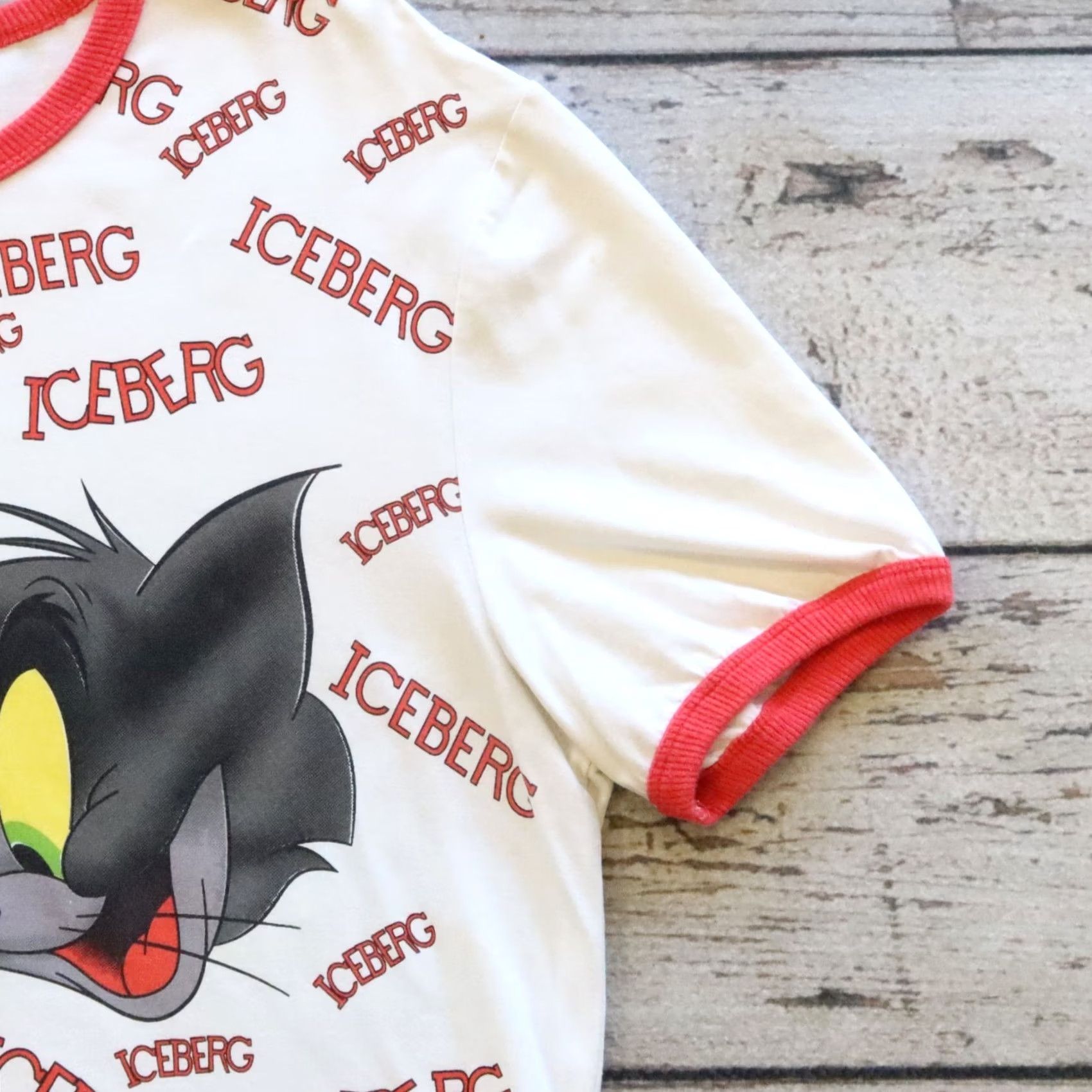 Vintage Vintage Iceberg Tom And Jerry Ringer Tshirt XXL White Men Short Sleeve Cotton Tee Size US XXL / EU 58 / 5 - 5 Thumbnail