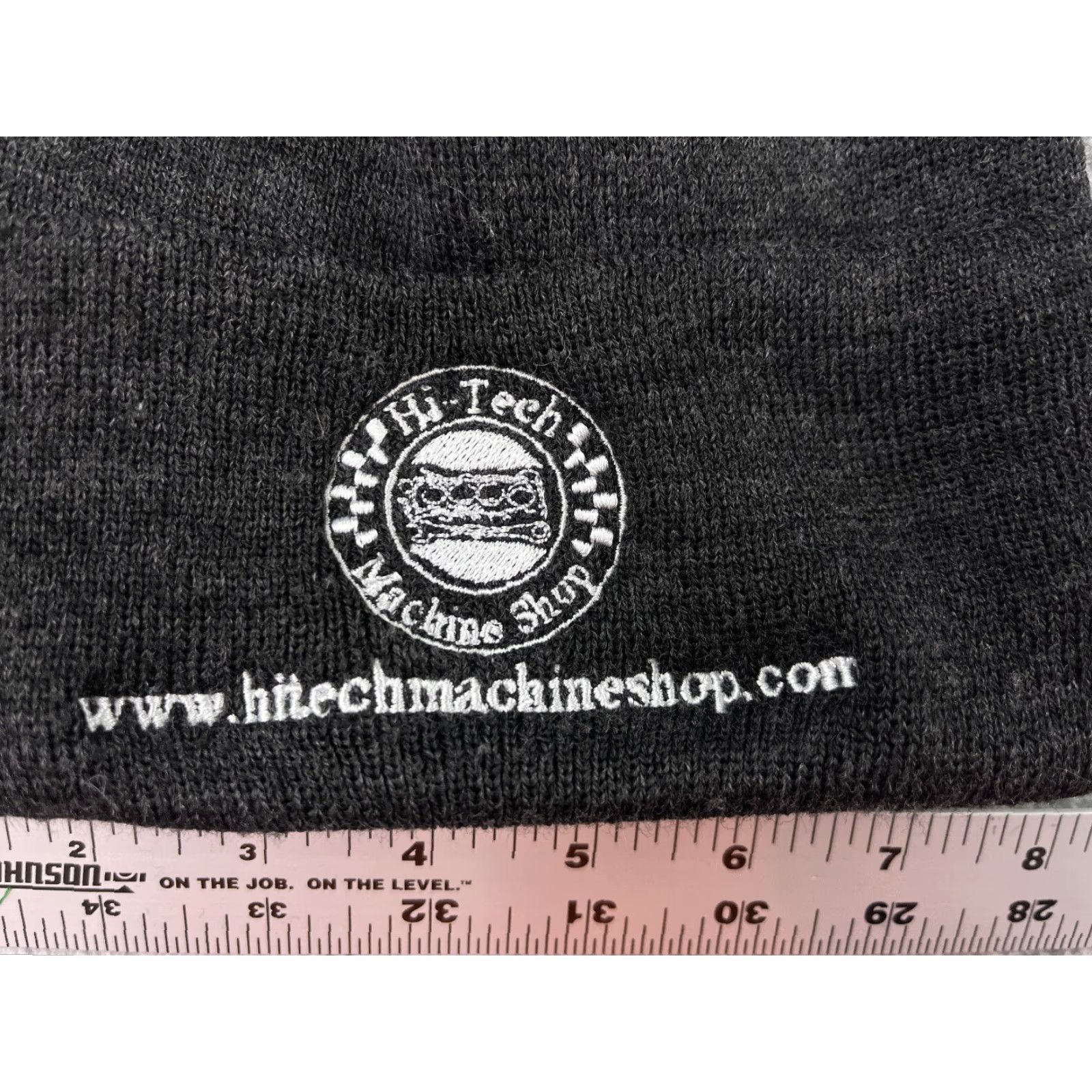 Vintage HI-TECH MACHINE SHOP Beanie Adult One Size Dark Gray Knit Acrylic Ski Hat Mens Size ONE SIZE - 2 Thumbnail