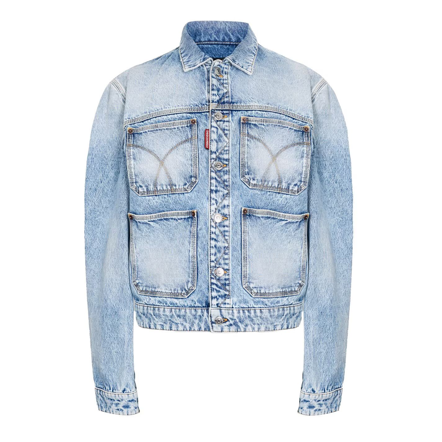 Dsquared2 o1g2r1mq0426 Diagonale Wash 70s Jacket in Blue Size US M / EU 48-50 / 2 - 1 Thumbnail