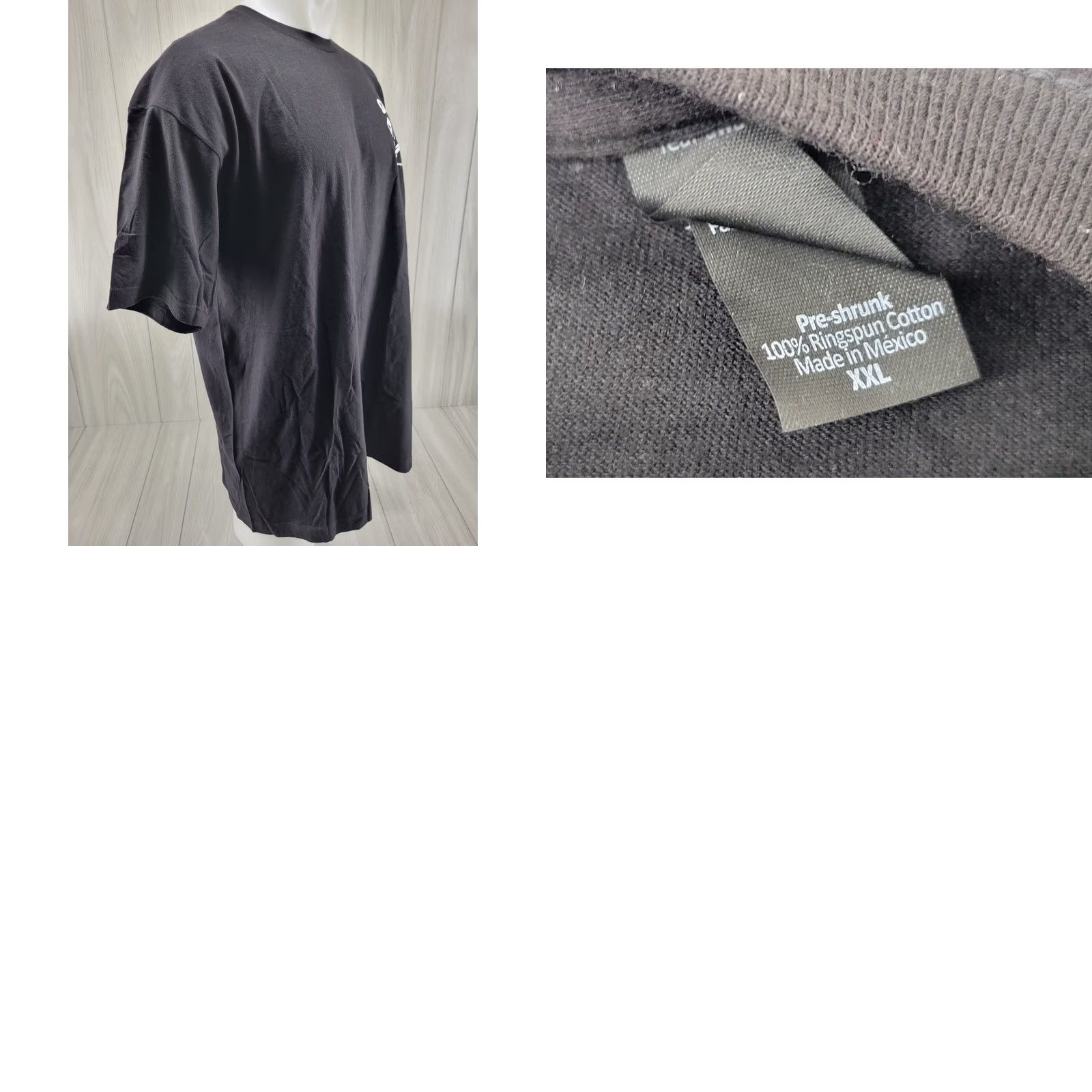 Tultex Monstaliner Bed Liner Shirt Men's 2XL Black Short Sleeve Tultex T-Shirt Size US XXL / EU 58 / 5 - 8 Thumbnail