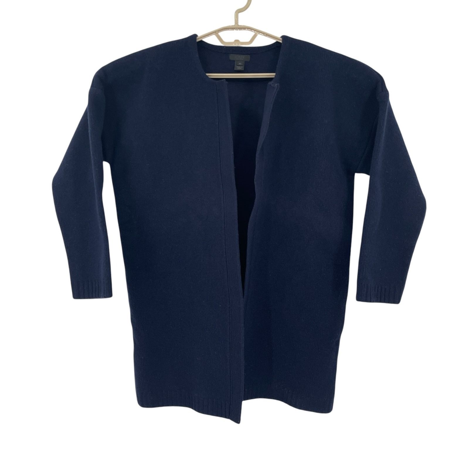 J.Crew J Crew Sweater Coat Lined Lambswool Pockets Oversized XS/S/M Size M / US 6-8 / IT 42-44 - 5 Thumbnail