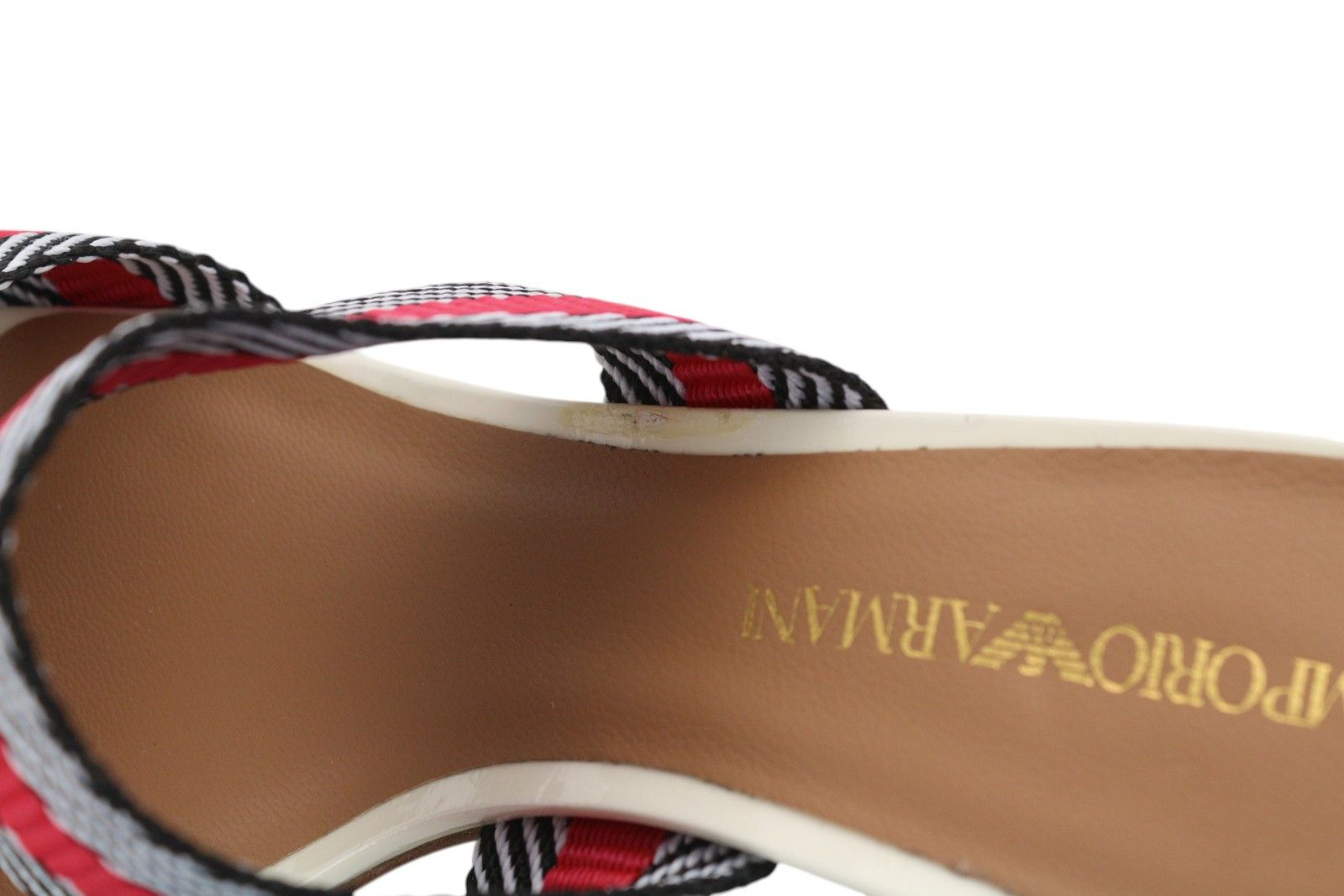 Emporio Armani X3P682 EU37 Colourful Slip On Shiny Sandals 84802 Size US 6 / IT 36 - 10 Thumbnail