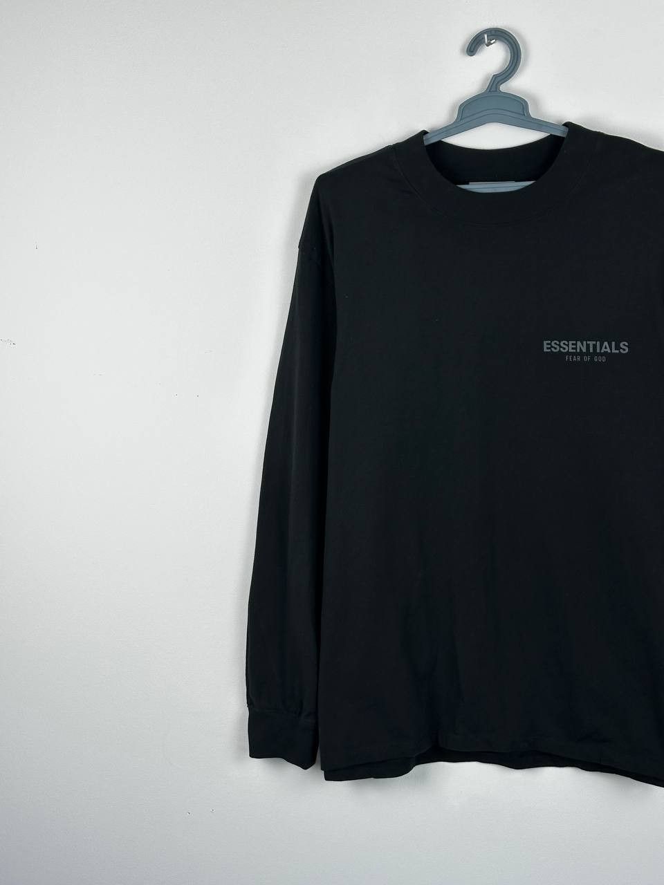 Fear of God Fear of God Essentials Black Longsleeve T Shirt Size US XL / EU 56 / 4 - 3 Thumbnail
