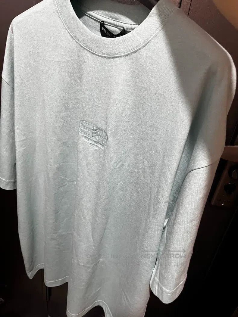 Balenciaga Balenciaga Solid Color Embroidered Logo Short Sleeve T-Shi Size US M / EU 48-50 / 2 - 4 Thumbnail