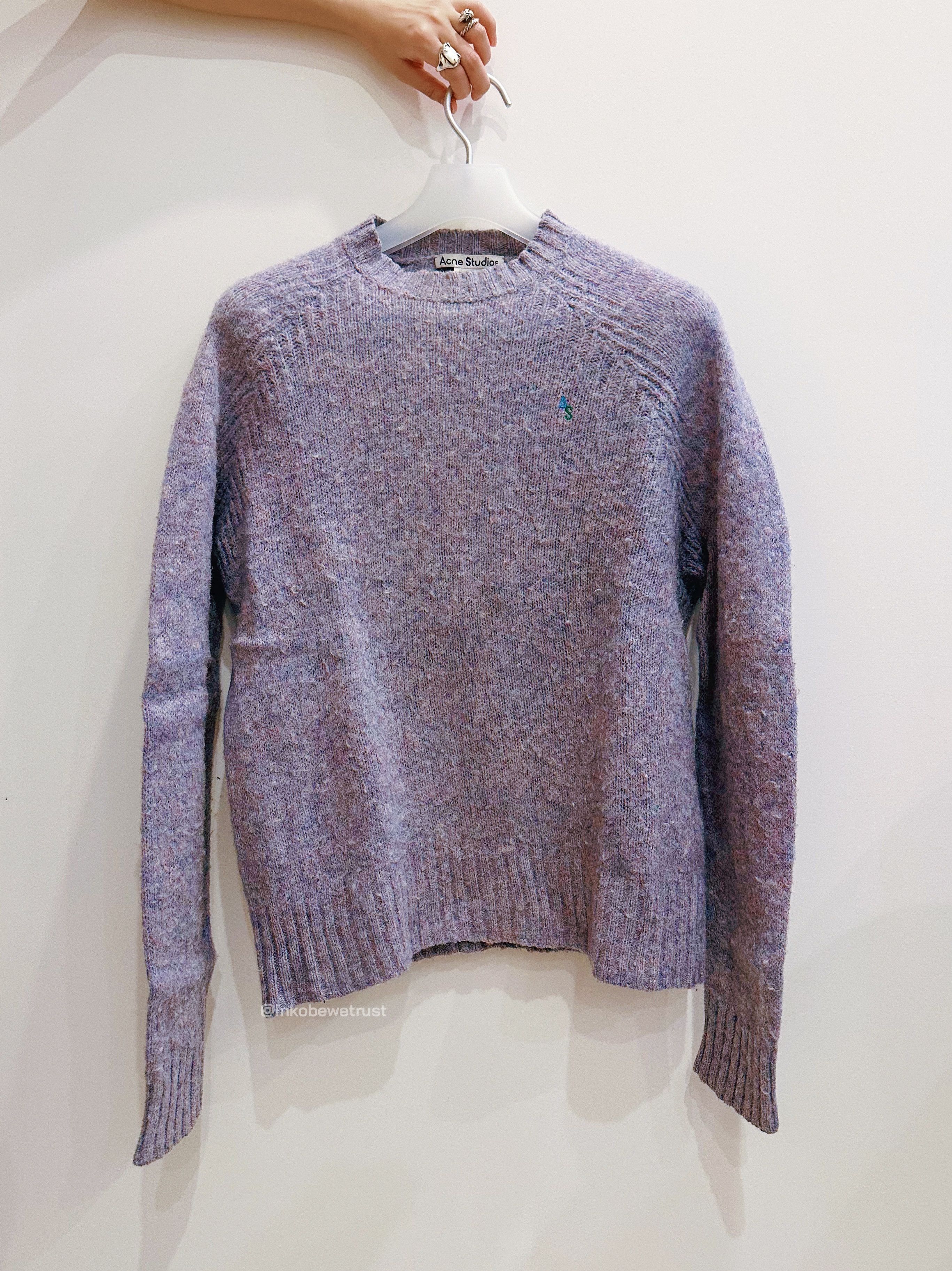 Acne Studios Brushed Shetland Wool Sweater -Thistle Purple Size US L / EU 52-54 / 3 - 1 Thumbnail