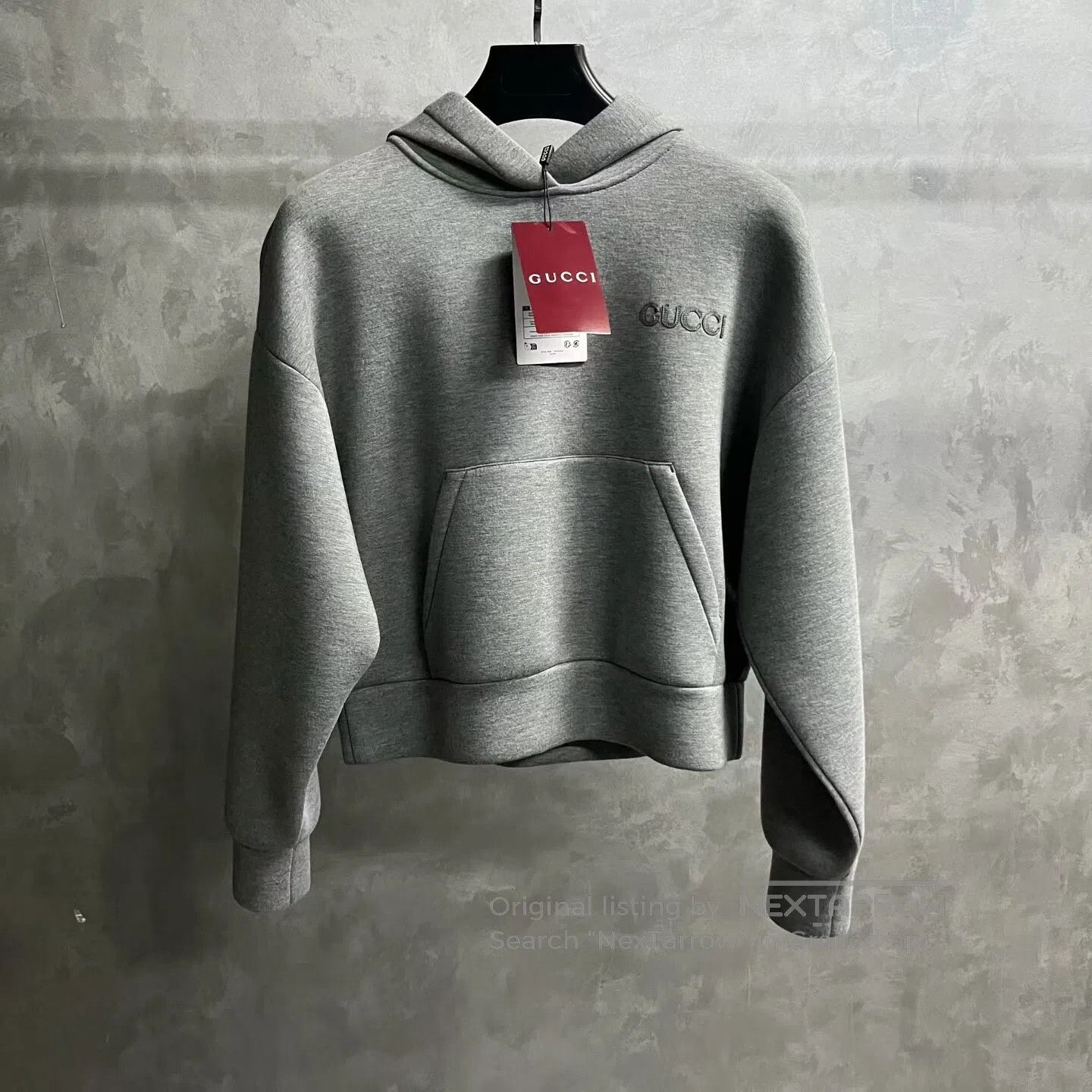 Gucci Guicci Solid-color letter embroidered hoodie with pockets Size US S / EU 44-46 / 1 - 1 Thumbnail