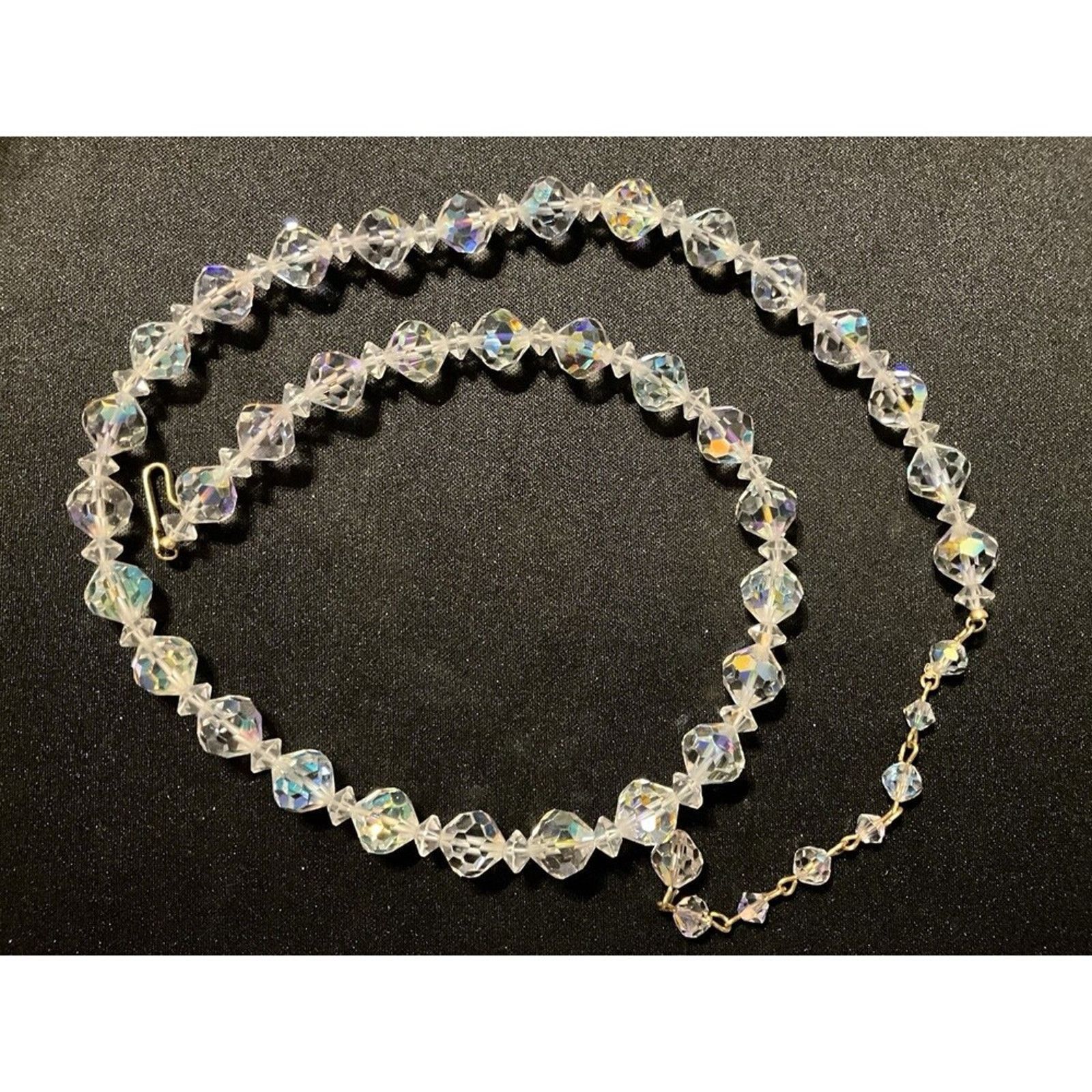 Other Aurora Borealis 18in Necklace Gold Plated Findings Clasp Size ONE SIZE - 1 Thumbnail