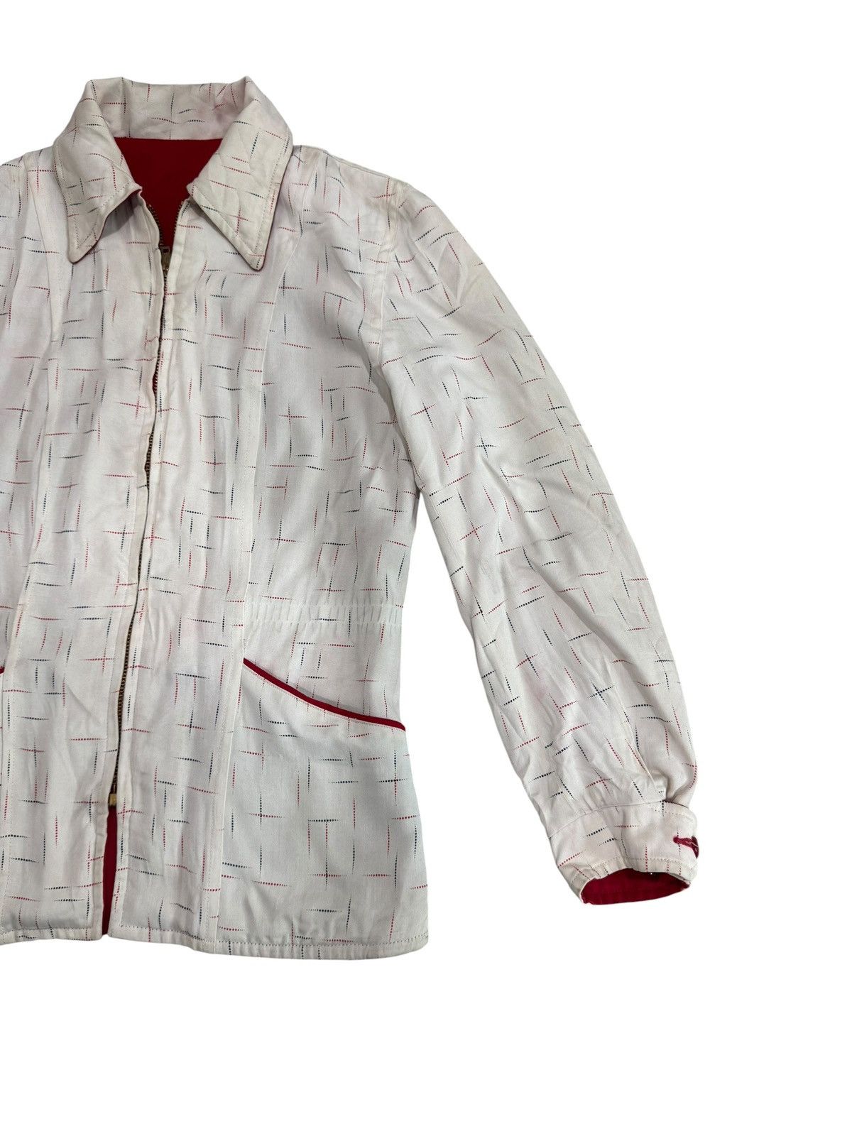 Vintage CONMAR ZIPPER REVERSIBLE RAYON JACKET WEATHER WISE RARE Size M / US 6-8 / IT 42-44 - 2 Thumbnail