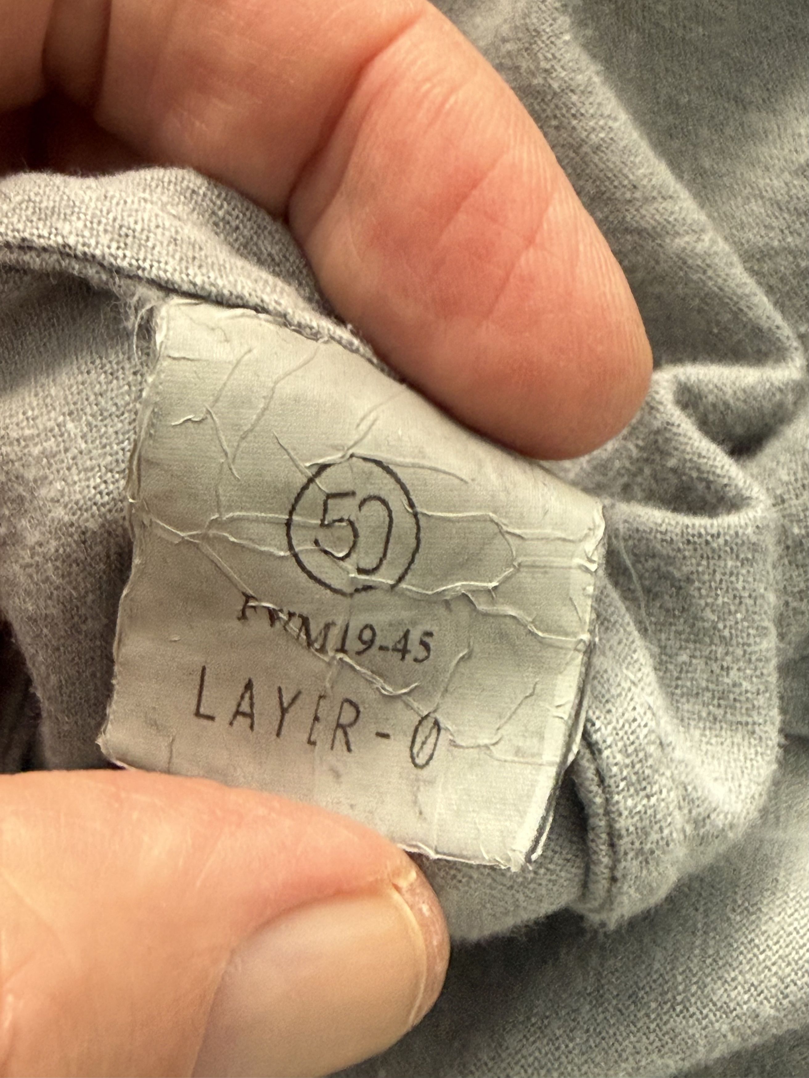 Layer-0 Layer 0 grey 90 Longsleeve T-shirt Size US M / EU 48-50 / 2 - 7 Thumbnail