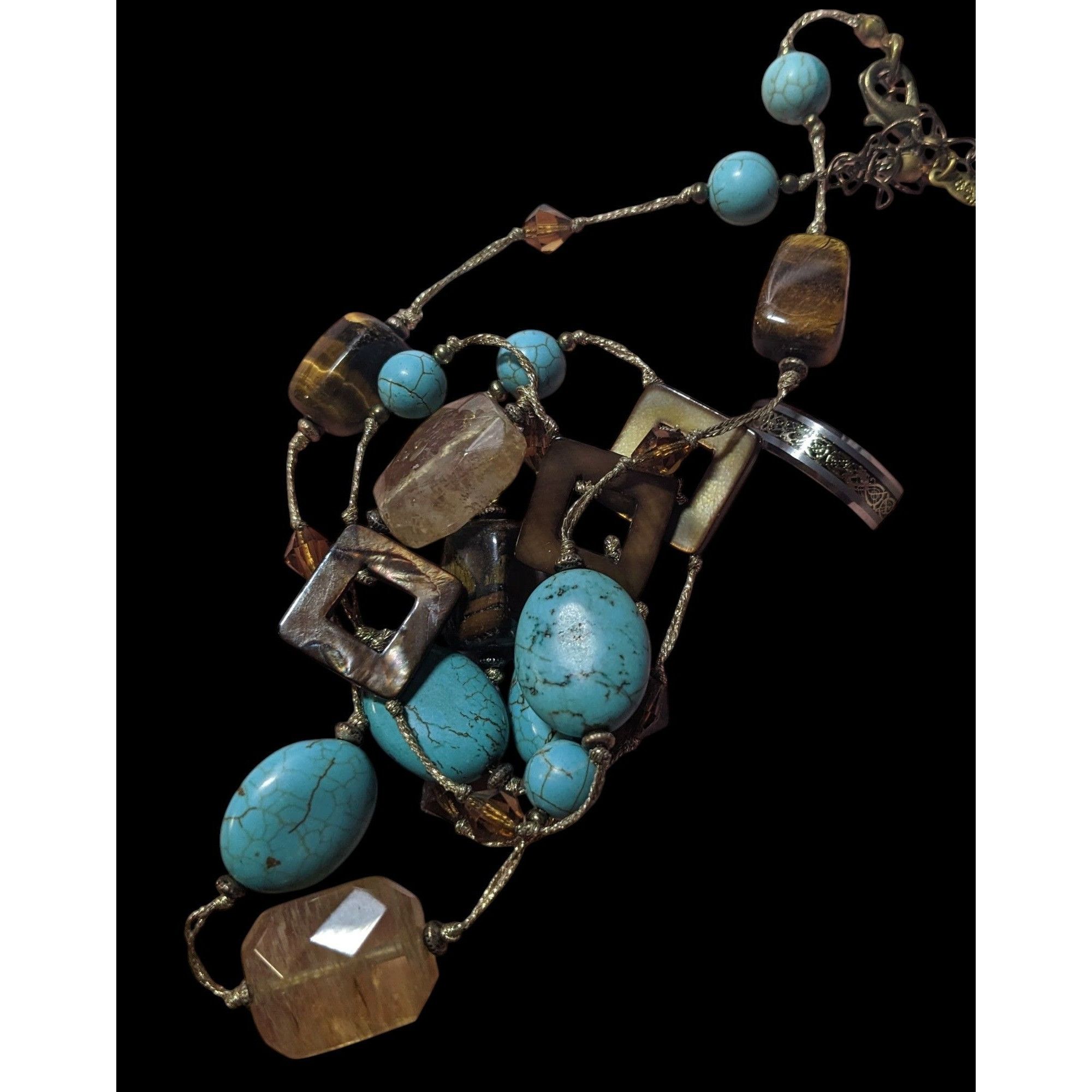 Other Vintage Premier Designs Mutli Gemstone Beaded Necklace Size ONE SIZE - 4 Thumbnail