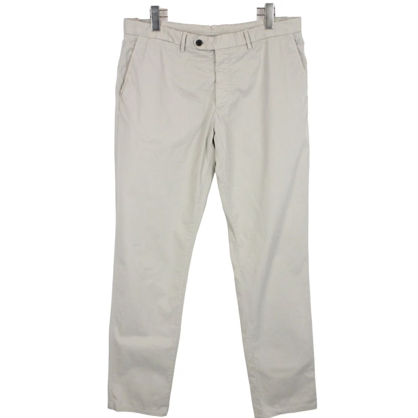 Suitsupply Suitsupply Porto Novo Trousers Men's UK 36 Cotton Stretch Tapered Fit Zip Grey Chino Pants Men XS? Size US 36 / EU 52 - 2 Thumbnail