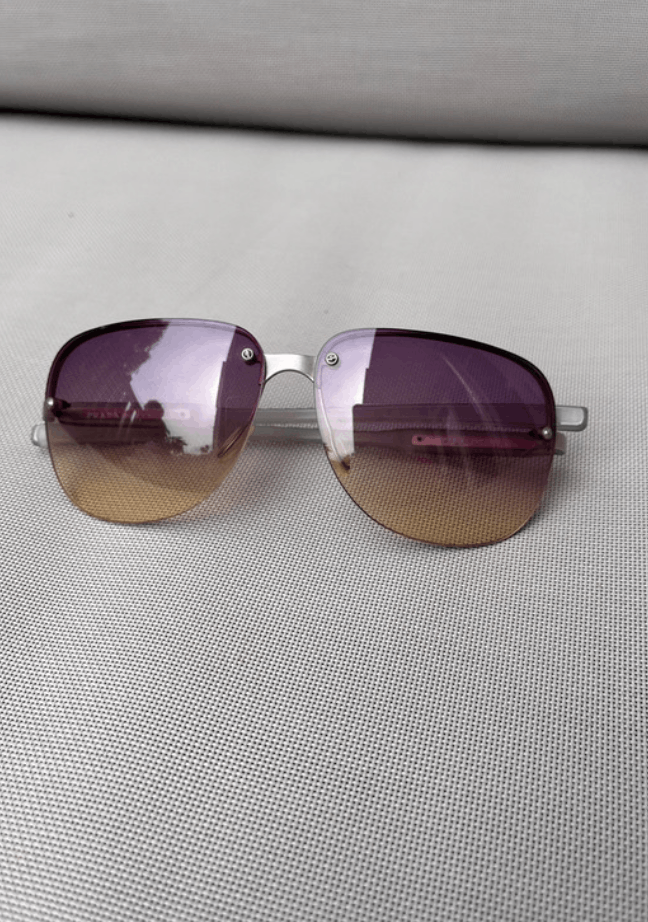 Prada PRADA Sunglasses Flame 2004 Star Mask Fire Chrome Silver Size ONE SIZE - 1 Thumbnail