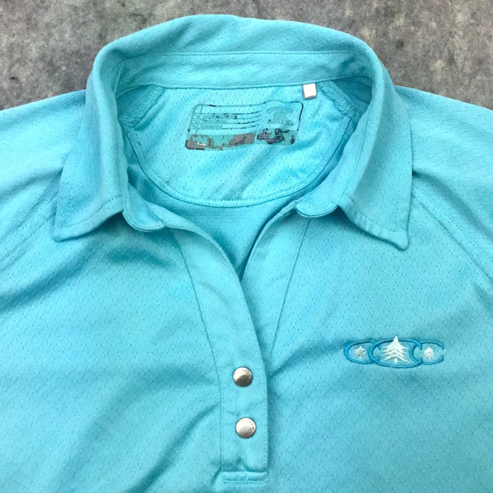 Cutter & Buck Cutter & Buck Womens Golf Shirt Polo Small/Large Blue Embroidered DryTec Classic Fit Size L / US 10 / IT 46 - 2 Thumbnail