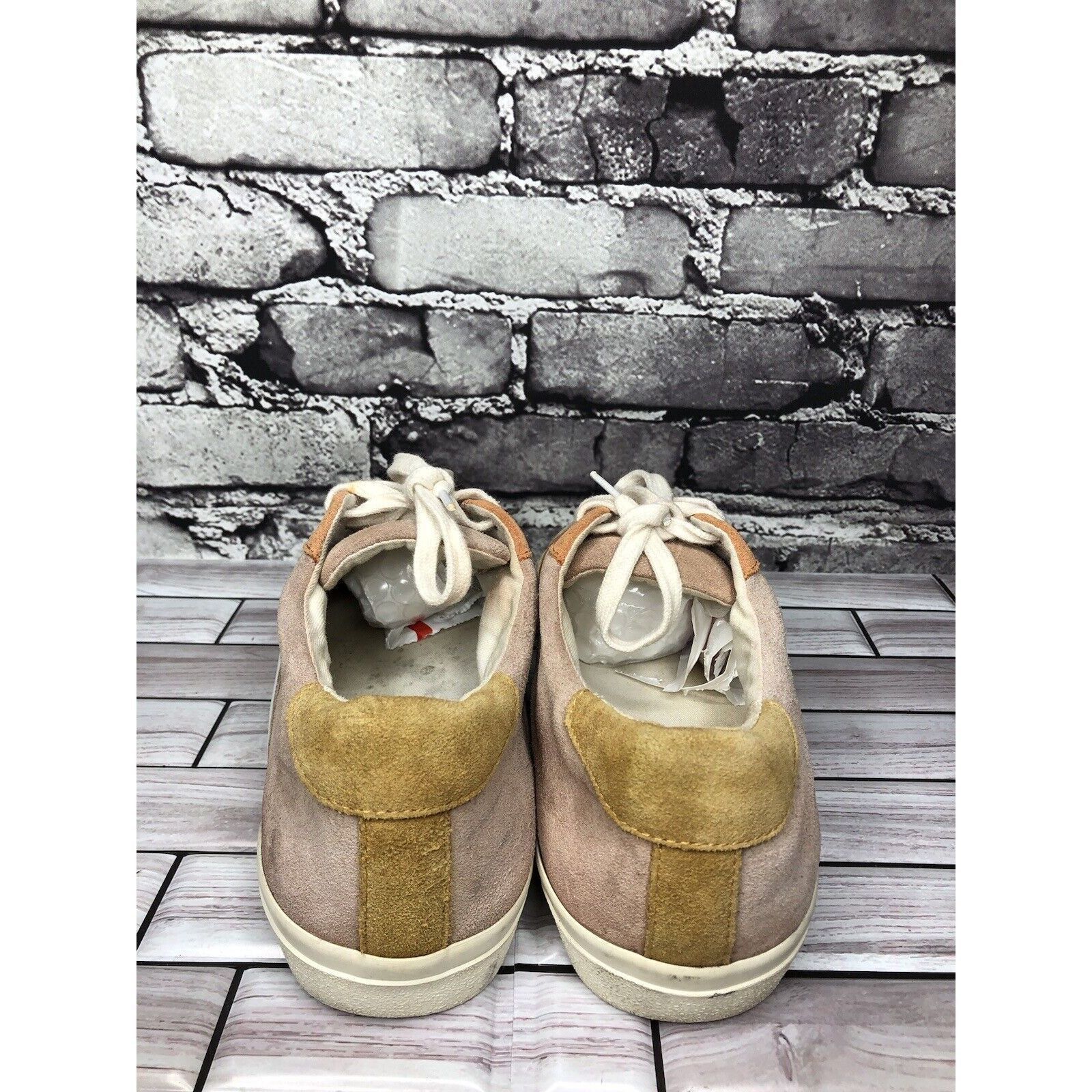 Madewell Madewell Sidewalk Suede Orange Leather Lace Low Top Sneakers Size US 10 / IT 40 - 15 Thumbnail