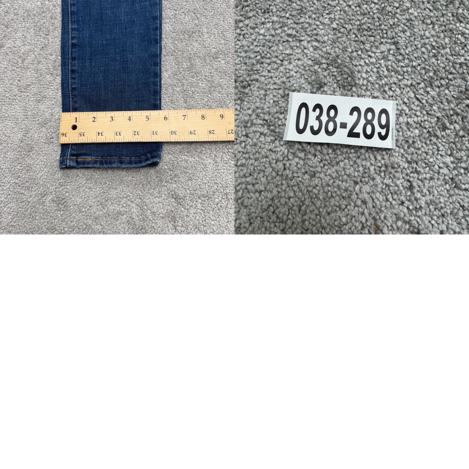 Levi's Levi's 711 Skinny Denim Jeans Womens 33x30 Blue Medium Wash Mid Rise Casual Size 24" / US 00 / IT 34 - 10 Thumbnail