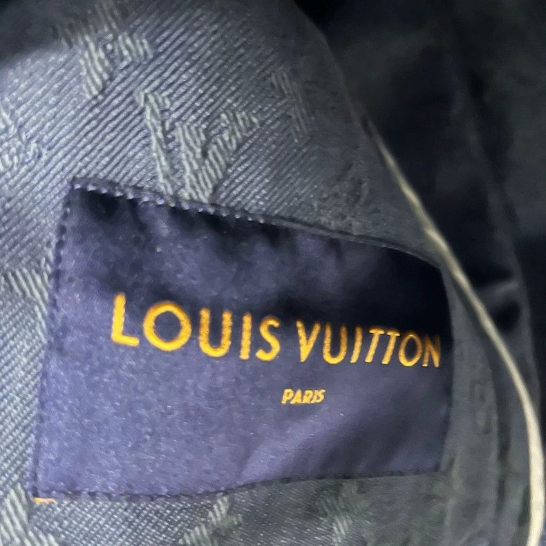 Louis Vuitton Louis Vuitton Louis Vuitton Blue Logo Denim Long Sleeve Ja Size US L / EU 52-54 / 3 - 3 Thumbnail