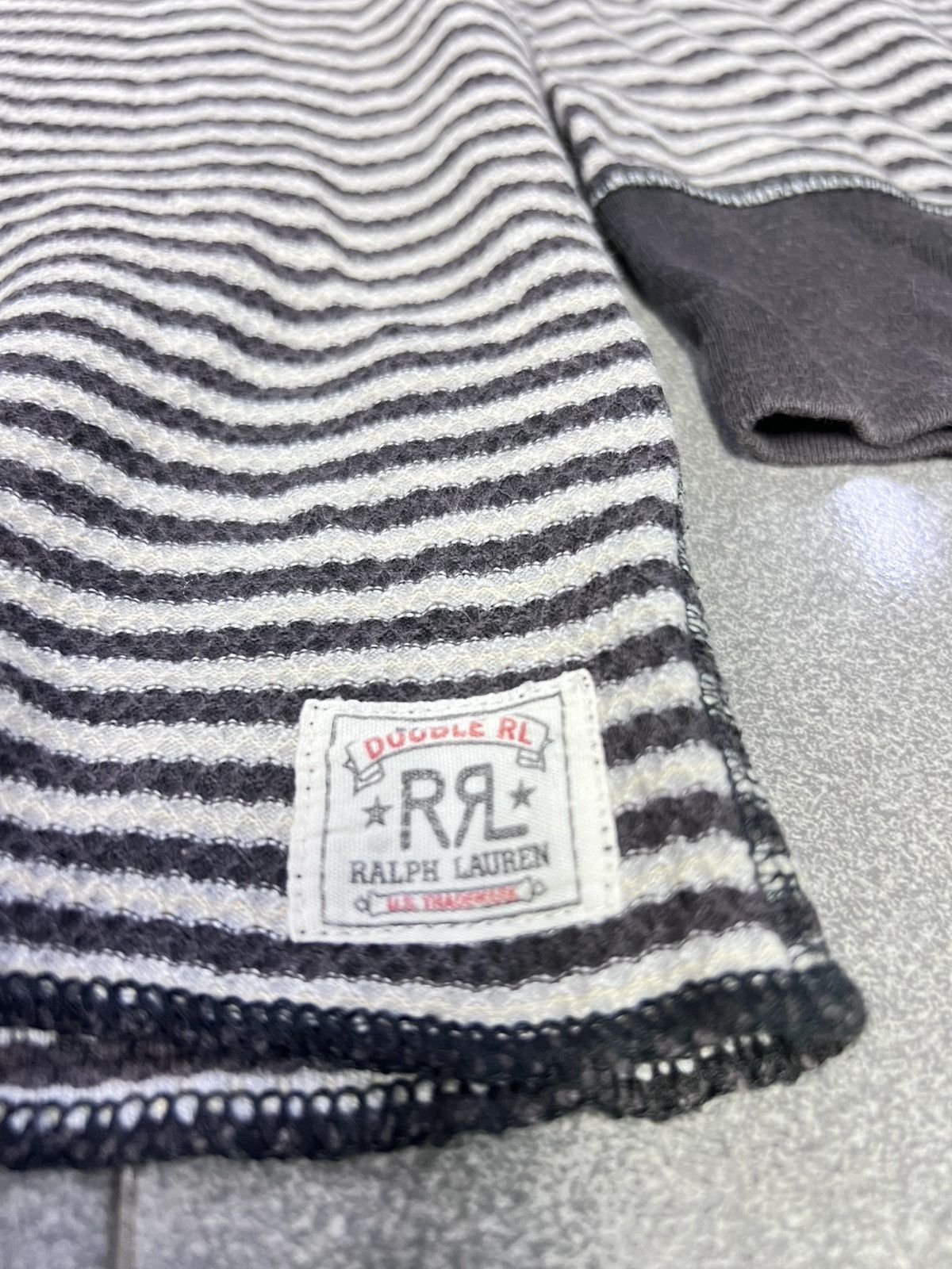 RRL Ralph Lauren RRL Double RL Striped Long Sleeve Tshirt Size US L / EU 52-54 / 3 - 3 Thumbnail