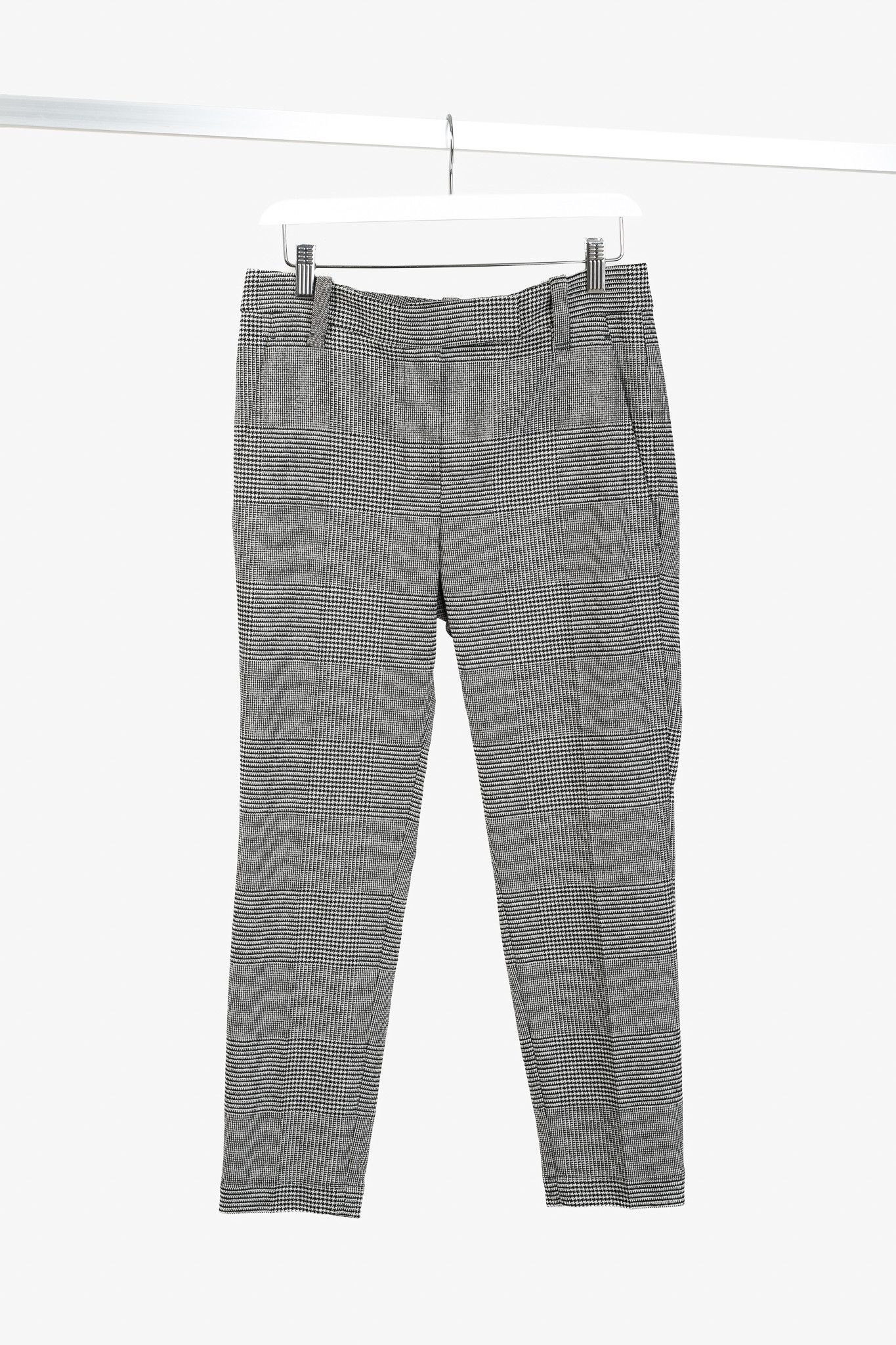 Brunello Cucinelli Brunello Cucinelli Houndstooth Wool Cigarette pant w/ Monili Size 27" / US 4 / IT 40 - 1 Thumbnail