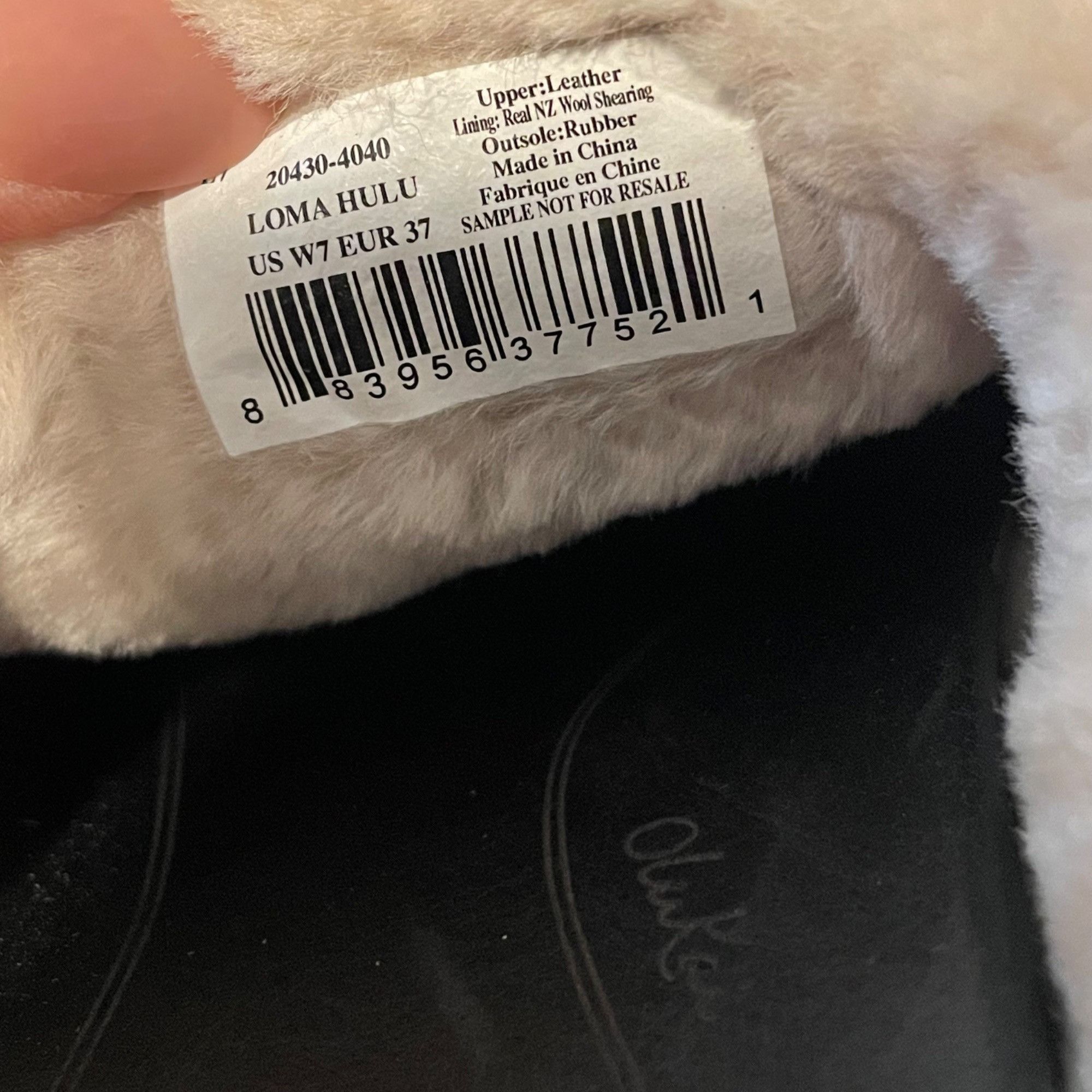 Olukai Olukai Womens Loma Hulu Shearling-Lined Leather Soles Slippe Size US 7 / IT 37 - 4 Thumbnail