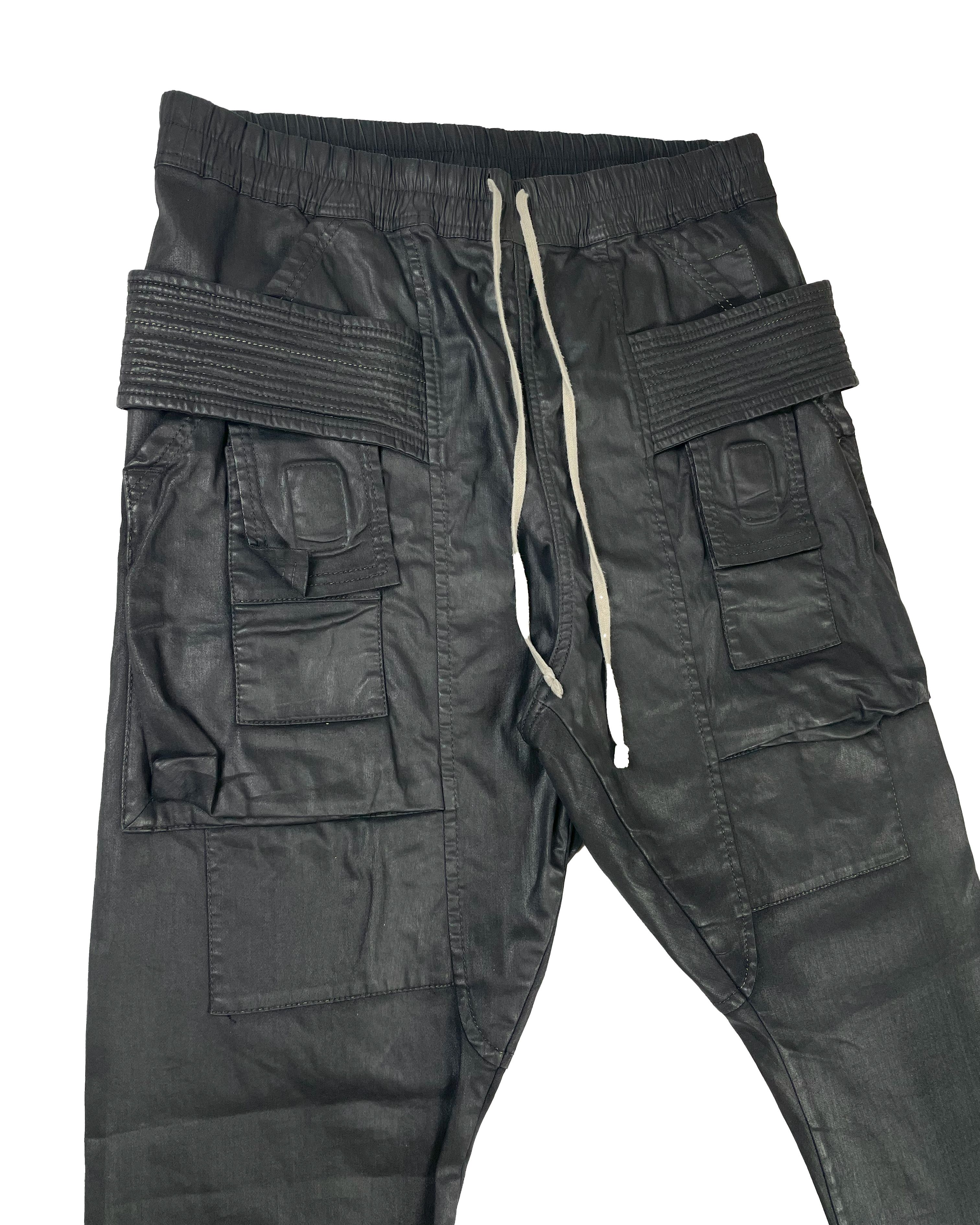 Rick Owens Rick Owens SBW Creatch Cargo Pants Black Wax SS19 Size US 34 / EU 50 - 4 Thumbnail