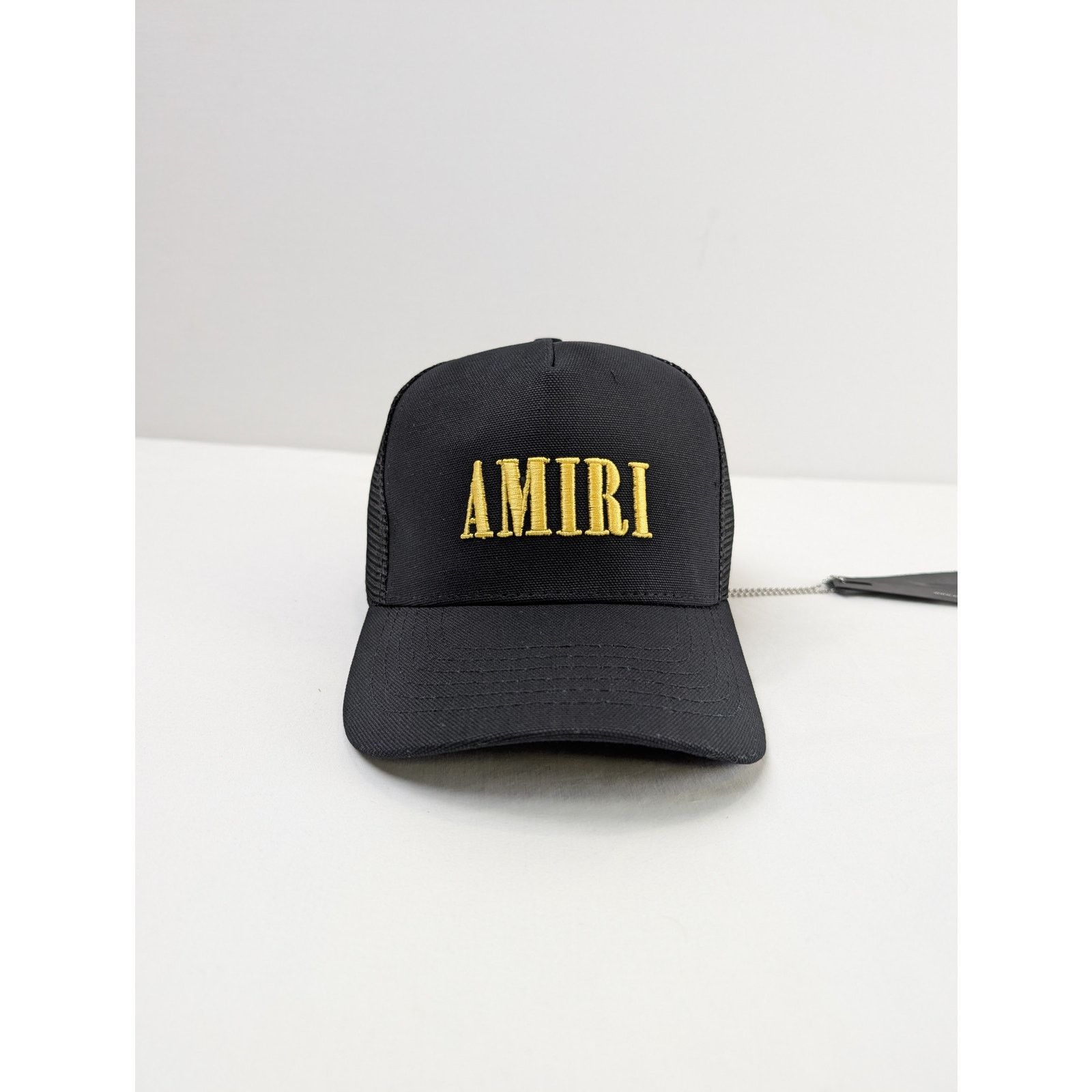 Amiri o1rshd1 Q:4 / Core Logo Trucker Cap / Hat in Black/Yellow Size ONE SIZE - 2 Thumbnail