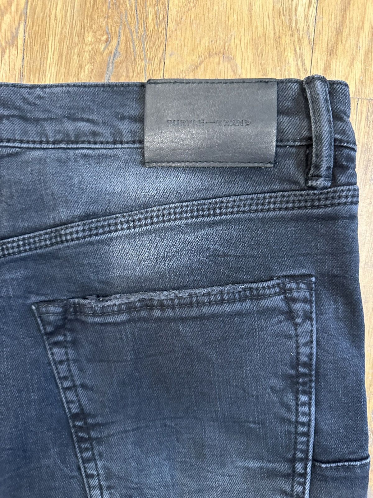 Purple Brand Purple Brand Plain Faded Black Denim Jeans Size 34 Size US 34 / EU 50 - 4 Thumbnail
