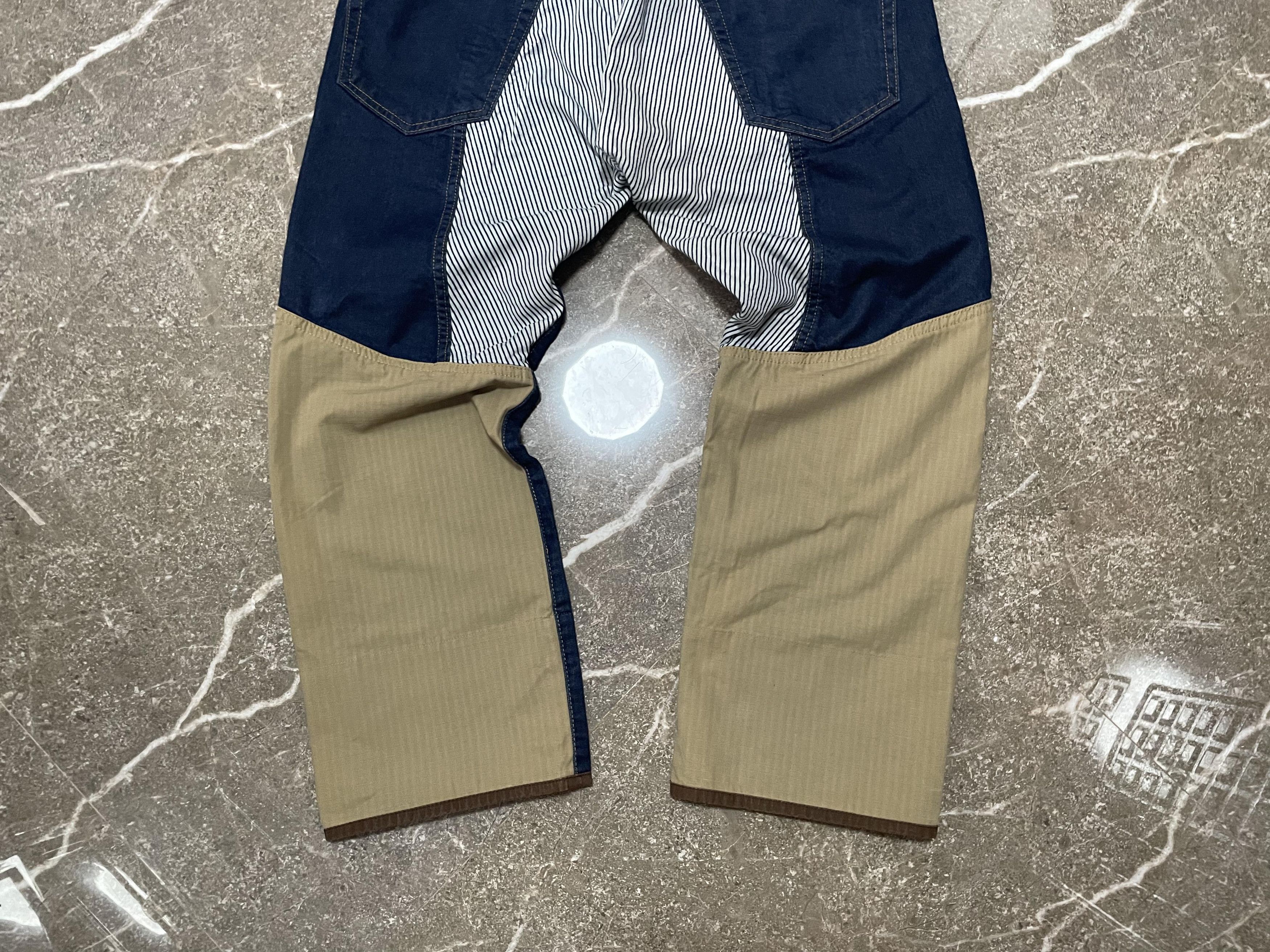 Comme des Garcons × Japanese Brand × Junya Watanabe Junya Watanabe CDG - denim hickory pants - Hybrid AD2018 Size US 34 / EU 50 - 5 Thumbnail