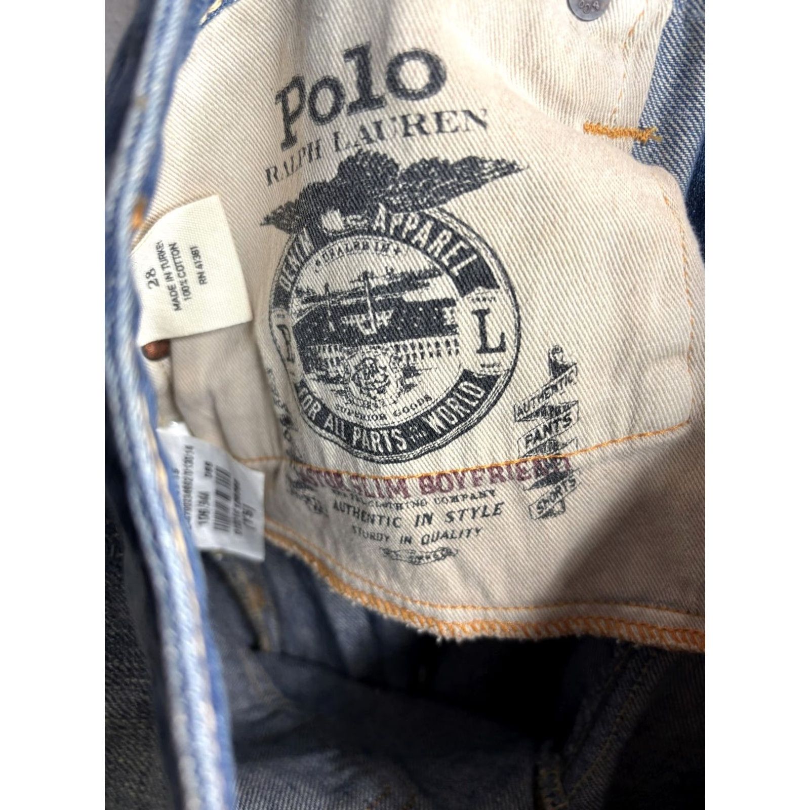 Polo Ralph Lauren Polo Ralph Lauren Jeans Womens 28 Blue Denim Astor Boyfriend Distressed Ripped Jeans Size 28" / US 6 / IT 42 - 5 Thumbnail