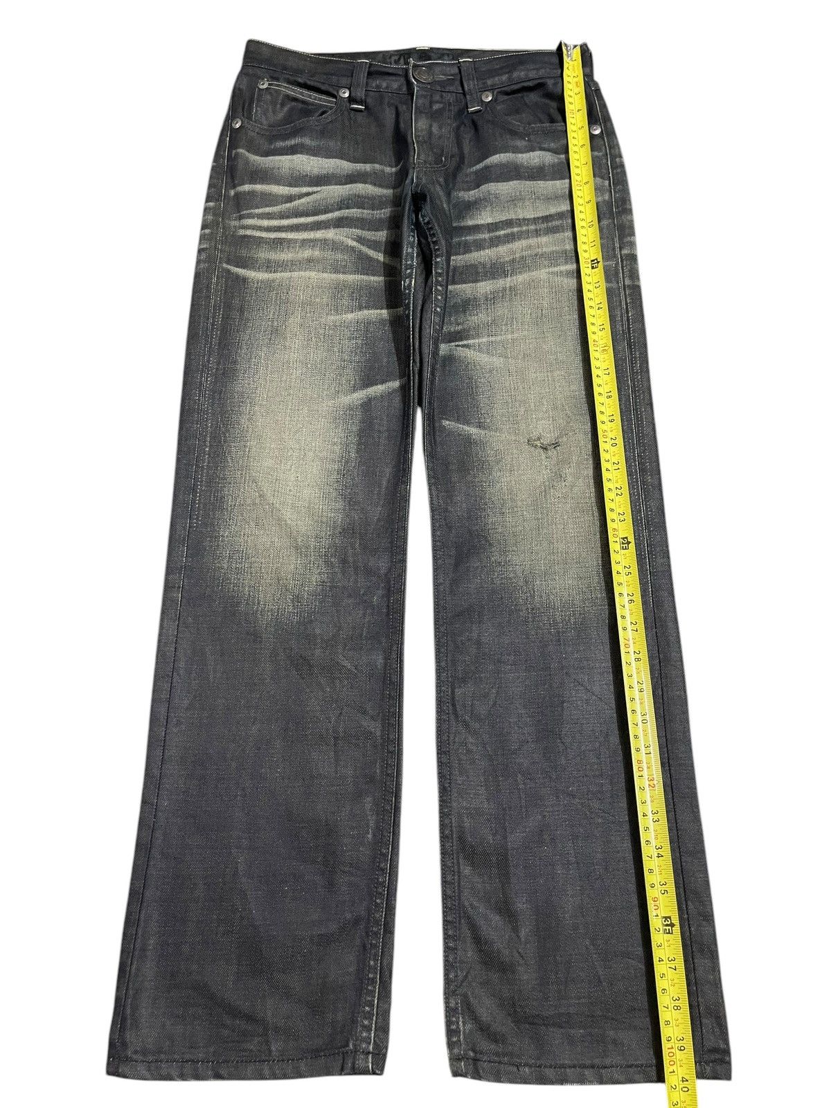 Japanese Brand Vintage Japanese Brand Mud Faded Wash Style Loose Jeans Size US 30 / EU 46 - 12 Thumbnail