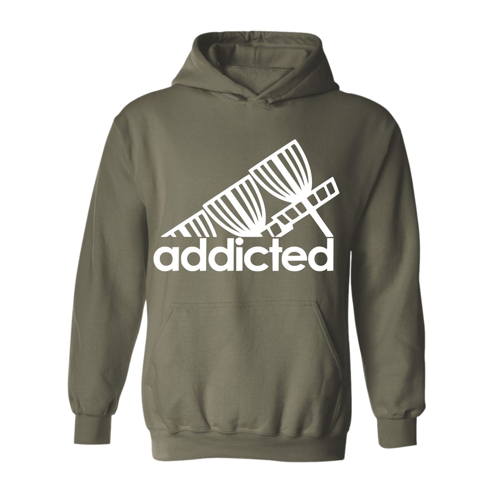 Gildan Disc Golf Hoodie Addicted Discgolfer Athletic Sweatshirt Size US L / EU 52-54 / 3 - 5 Thumbnail