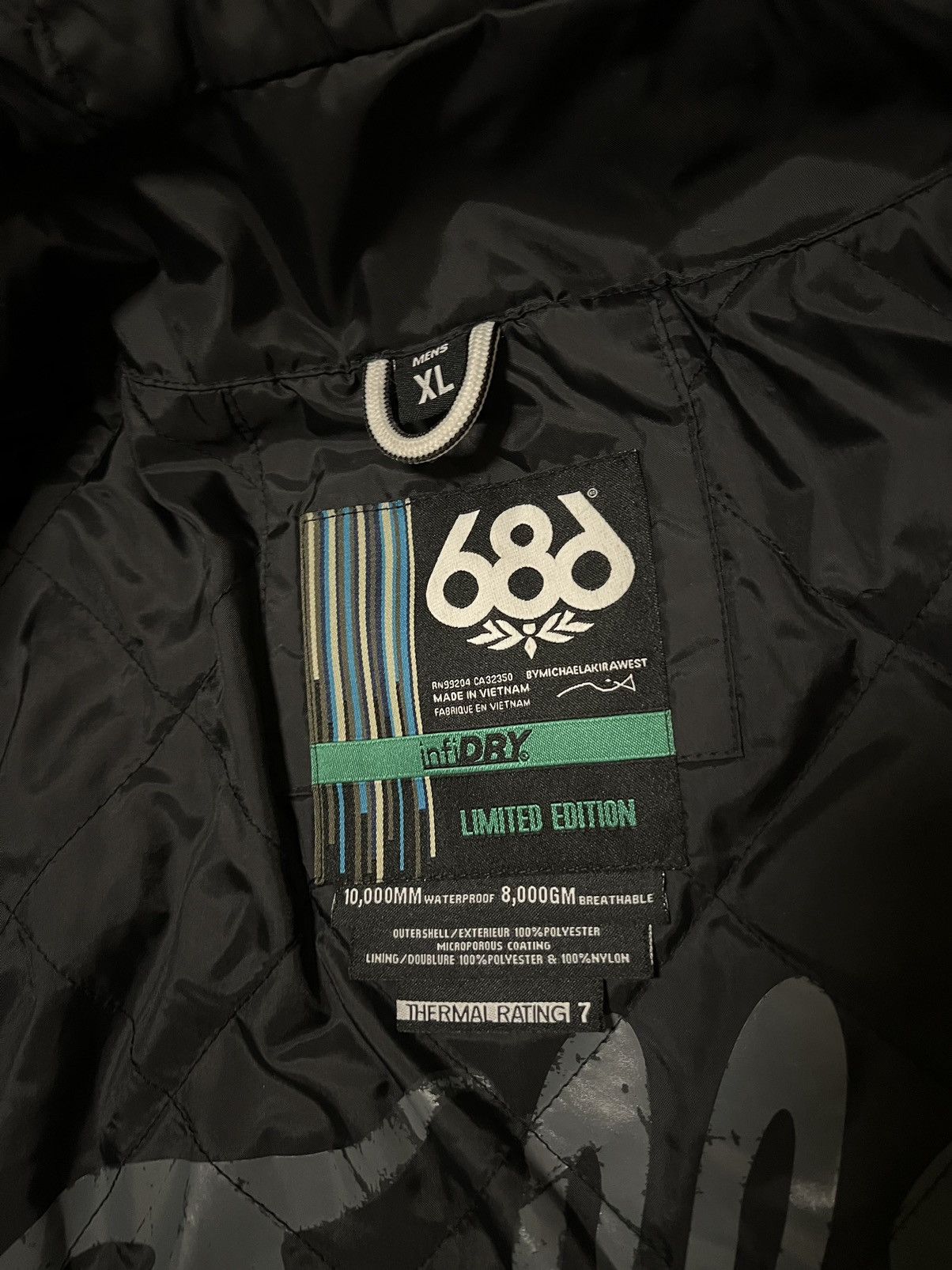 686 × Fallen 686 Fallen Michael Akira West Flannel Snowboarding Jacket XL Size US XL / EU 56 / 4 - 5 Thumbnail