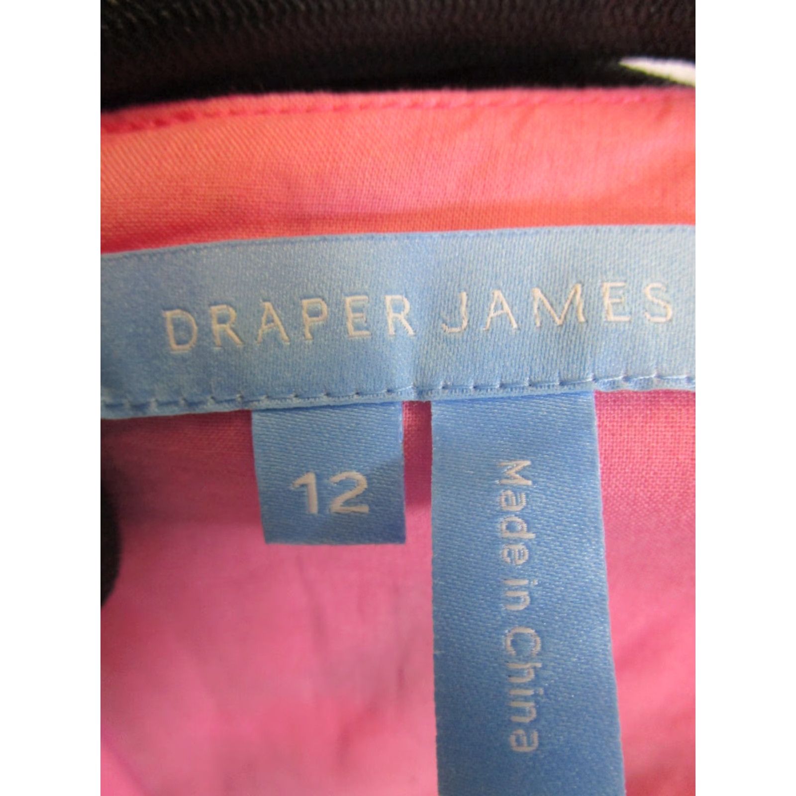 Vintage Draper James Dress Womens 12 Pink Cotton Blouson Floral Sleeveless Round Zip Short Dress Ladies 12 (Regular) Womens Size XL / US 12-14 / IT 48-50 - 3 Thumbnail