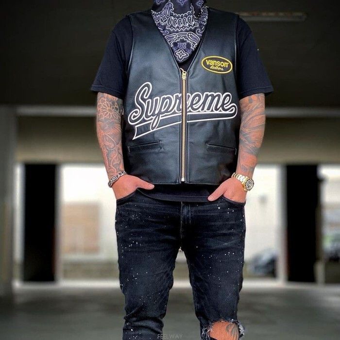 Supreme × Vanson Leathers Supreme x Vanson Leather Vest