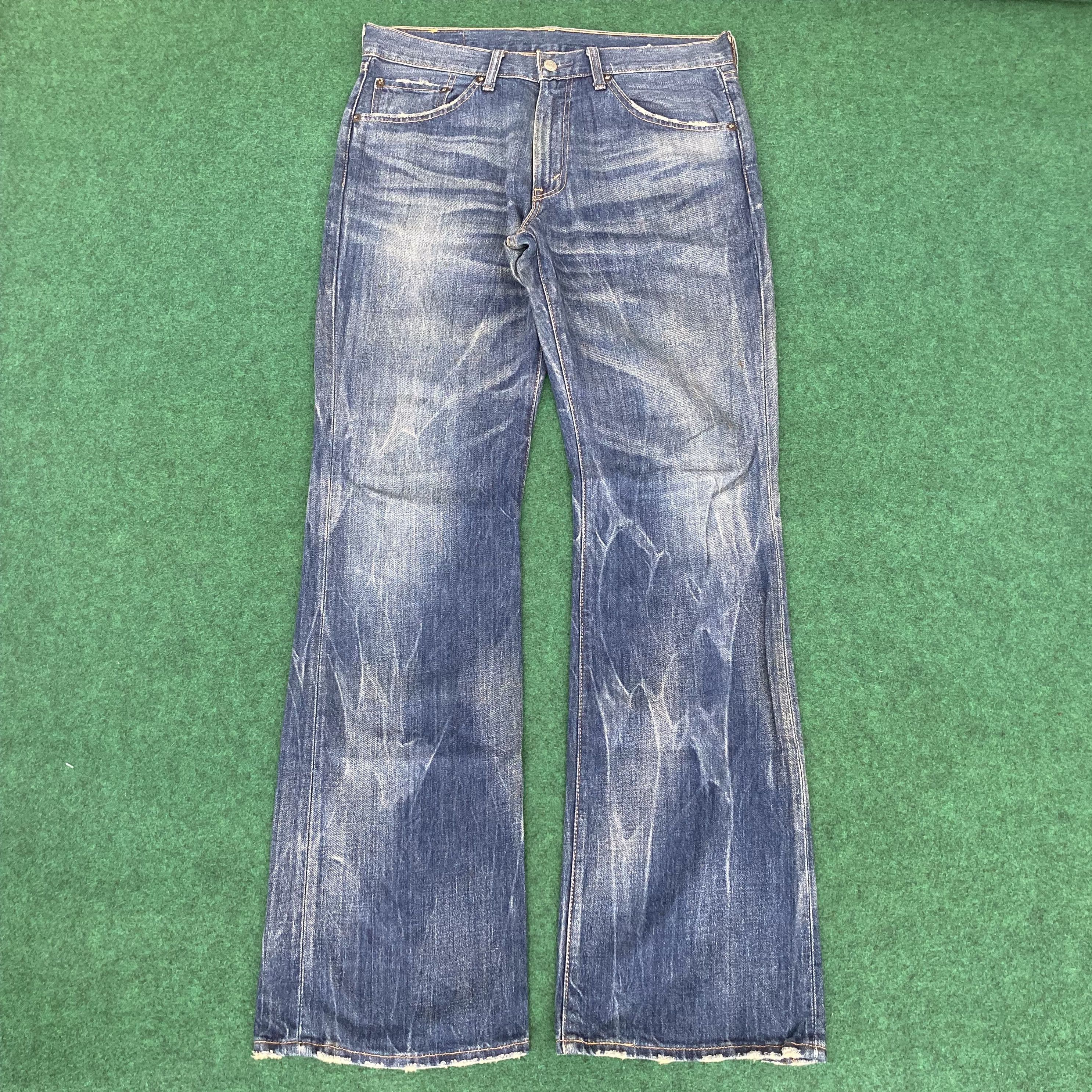 Levi's Vtg Levis 517 Denim Sz 34 Bootcut flared Faded Jeans Size US 34 / EU 50 - 1 Thumbnail