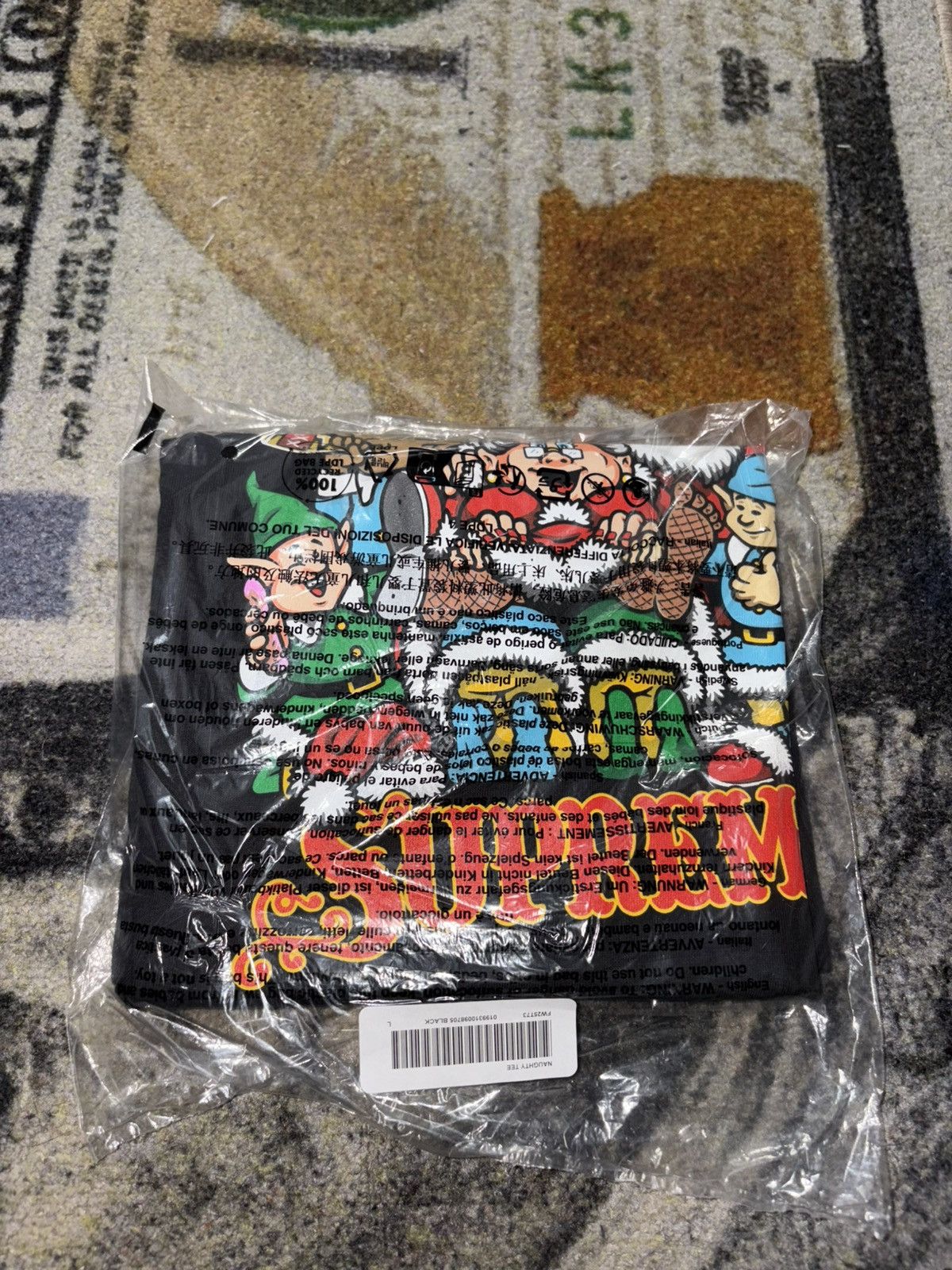 Supreme Naughty Santa T-Shirt Black