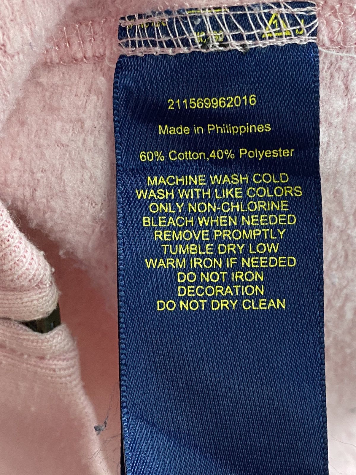 Polo Ralph Lauren Vintage Polo Ralph Lauren pink hoodies Size US L / EU 52-54 / 3 - 14 Thumbnail