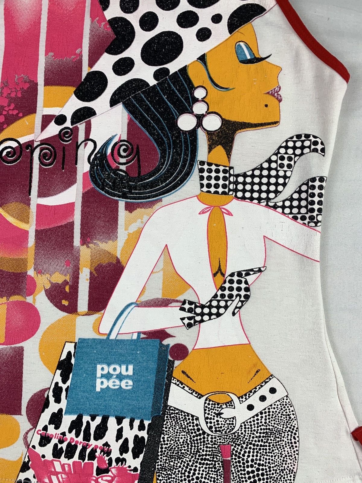 Japanese Brand y2k Issue of Dance Girl Graphic Shopping Tank Top Size S / US 4 / IT 40 - 5 Thumbnail