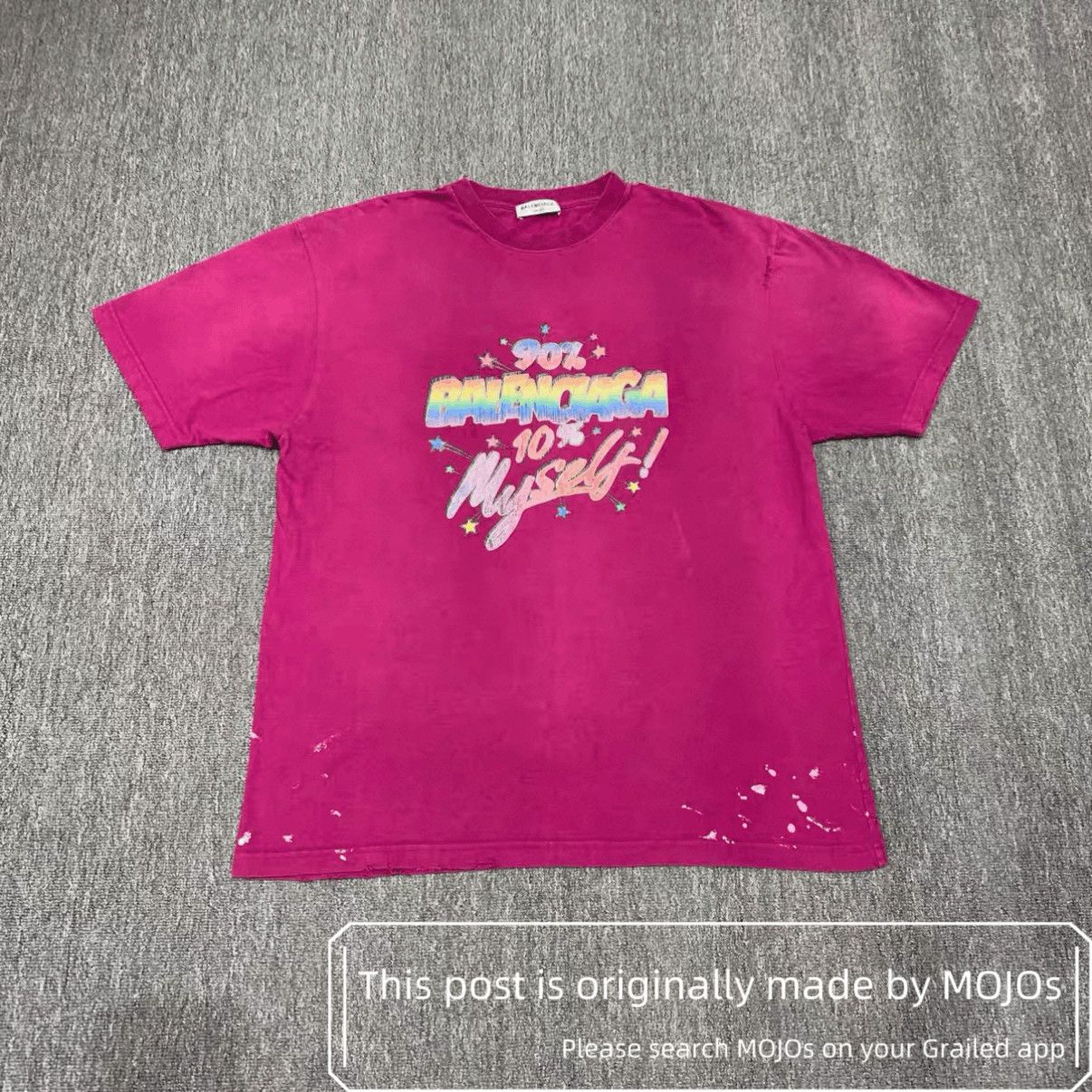 Balenciaga Balenciaga 90% BAlenciaga 10% Myself Tee mojos1541 Size US M / EU 48-50 / 2 - 1 Thumbnail