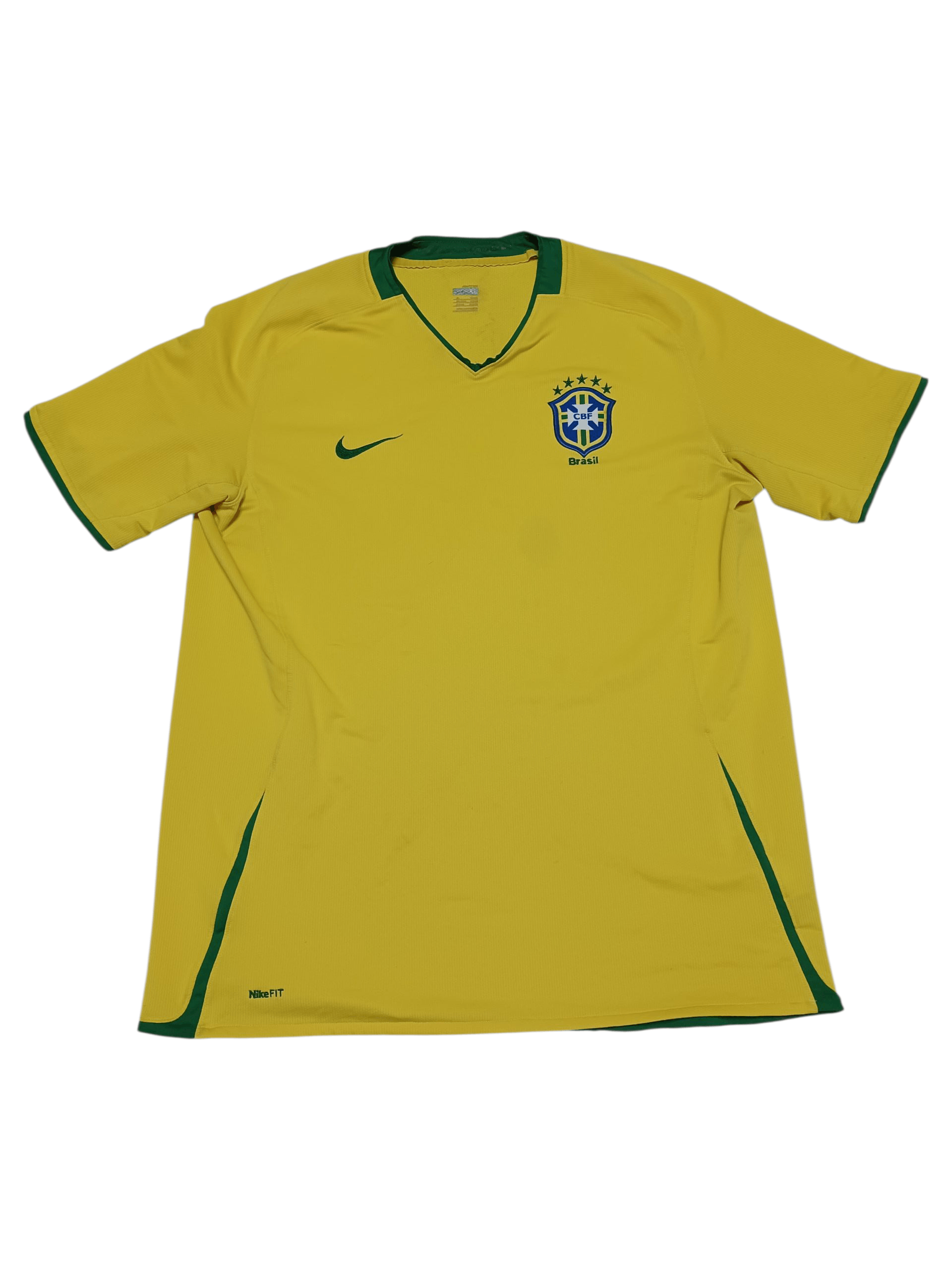Nike NIKE BRASIL VINTAGE 2006 SOCCER JERSEY TEE Size US XL / EU 56 / 4 - 1 Thumbnail