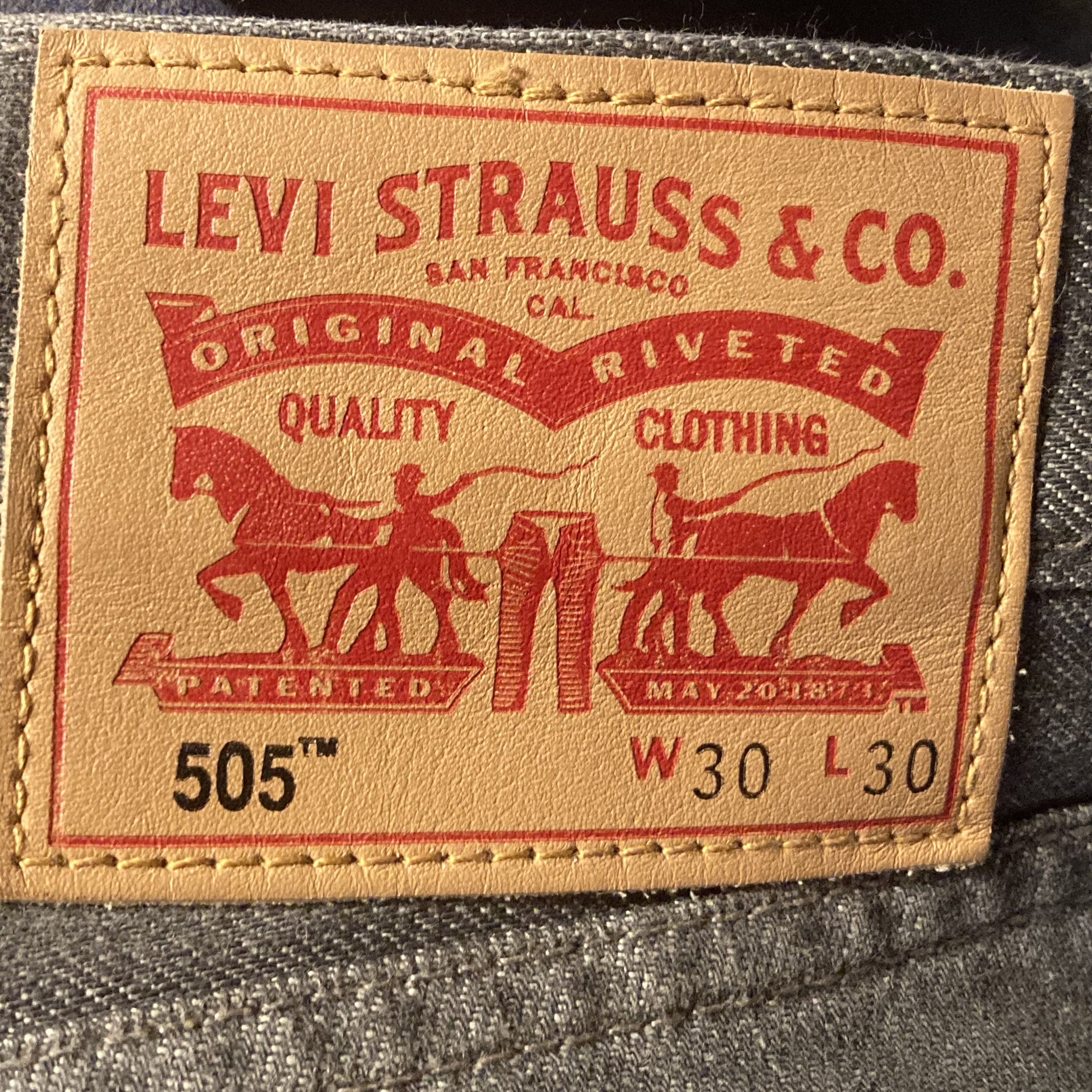 Levi's Men's 505's Levi's Lined throughout Jeans - Grey - Size 30 Size US 30 / EU 46 - 5 Thumbnail