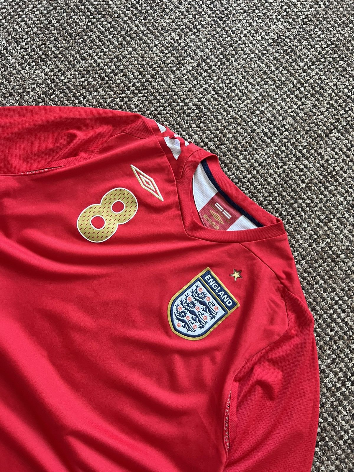 Umbro UMBRO ENGLAND Lampard #8 2006-2008 Away Soccer Jersey Shirt Size US L / EU 52-54 / 3 - 3 Thumbnail