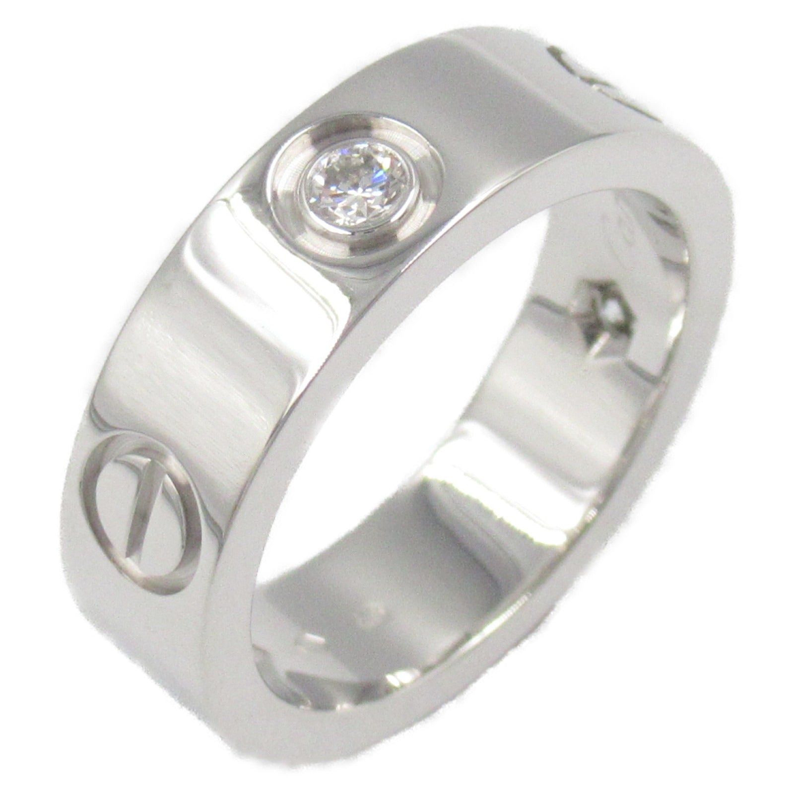 Cartier Cartier Love Ring 3Pd K18Wg (White Gold) Diamond Clear Size ONE SIZE - 1 Thumbnail