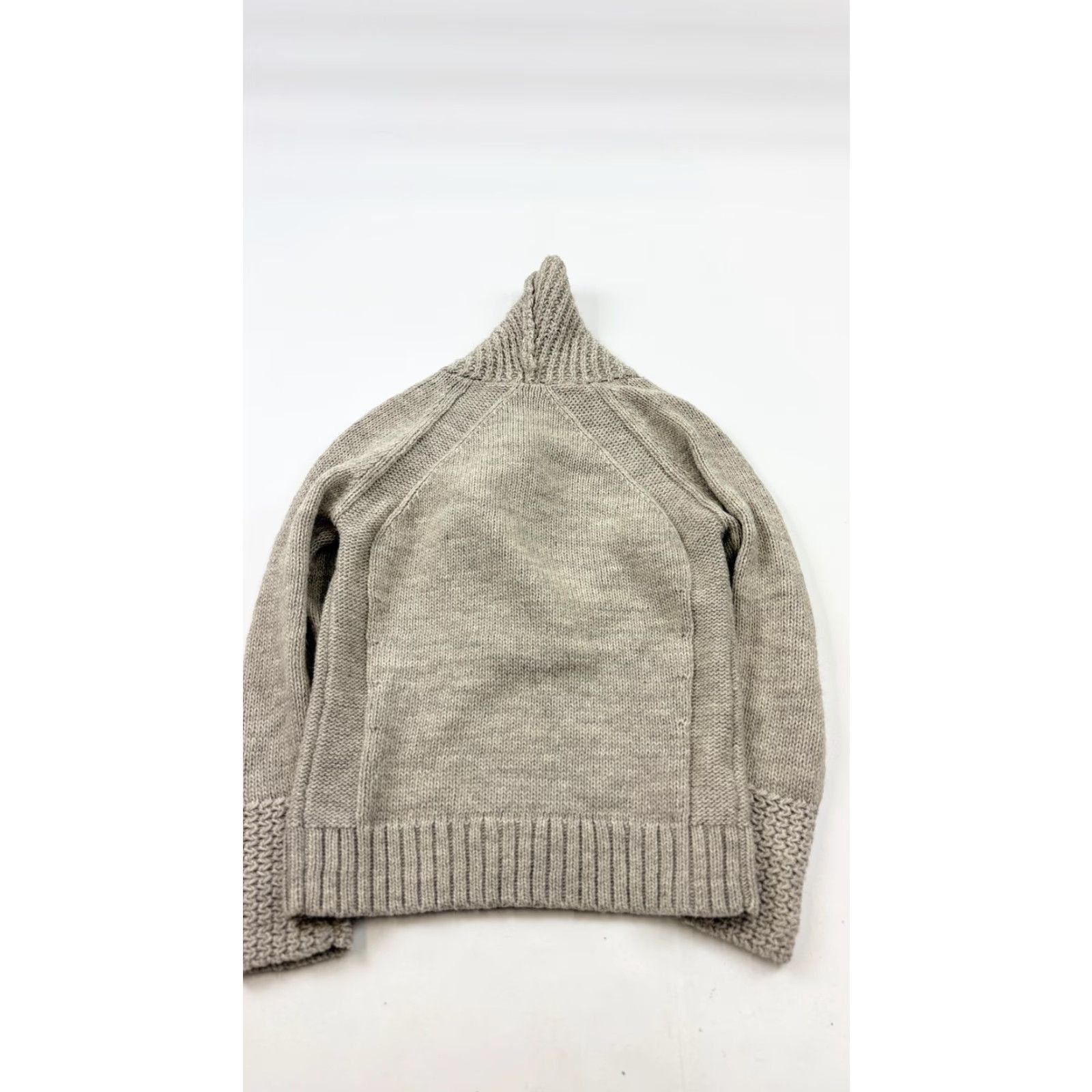 Loft VINTAGE LOFT Sweater Womens Medium Gray Shawl Collar Alpaca Wool Knit Pullover Soft Cozy Size M / US 6-8 / IT 42-44 - 6 Thumbnail